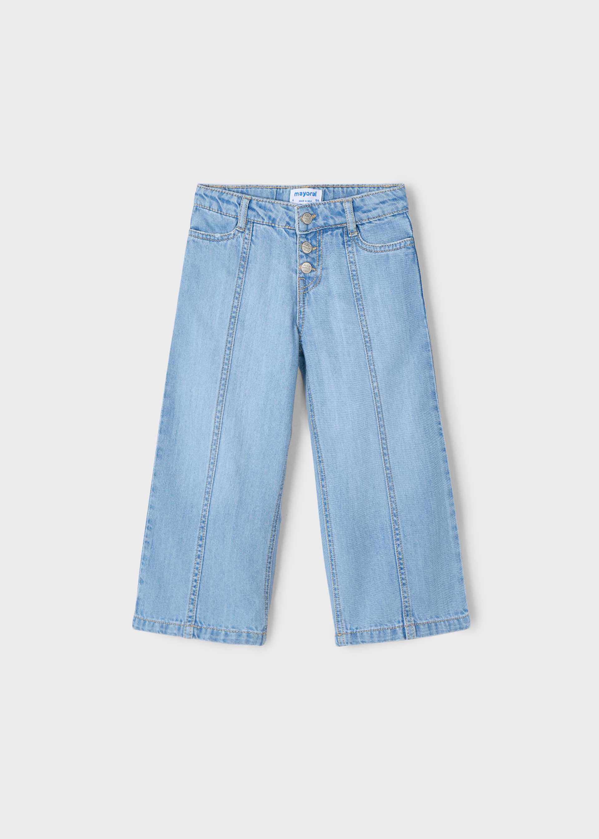 Pantalón vaquero ancho niña