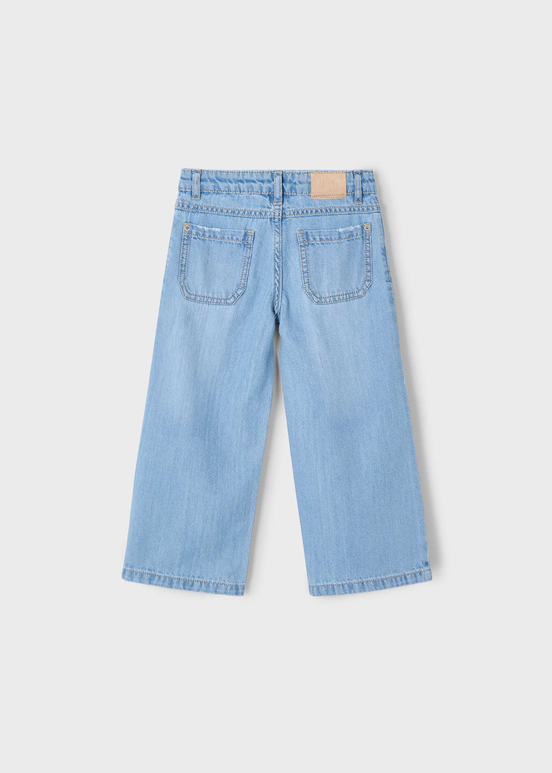 Pantalón vaquero ancho niña