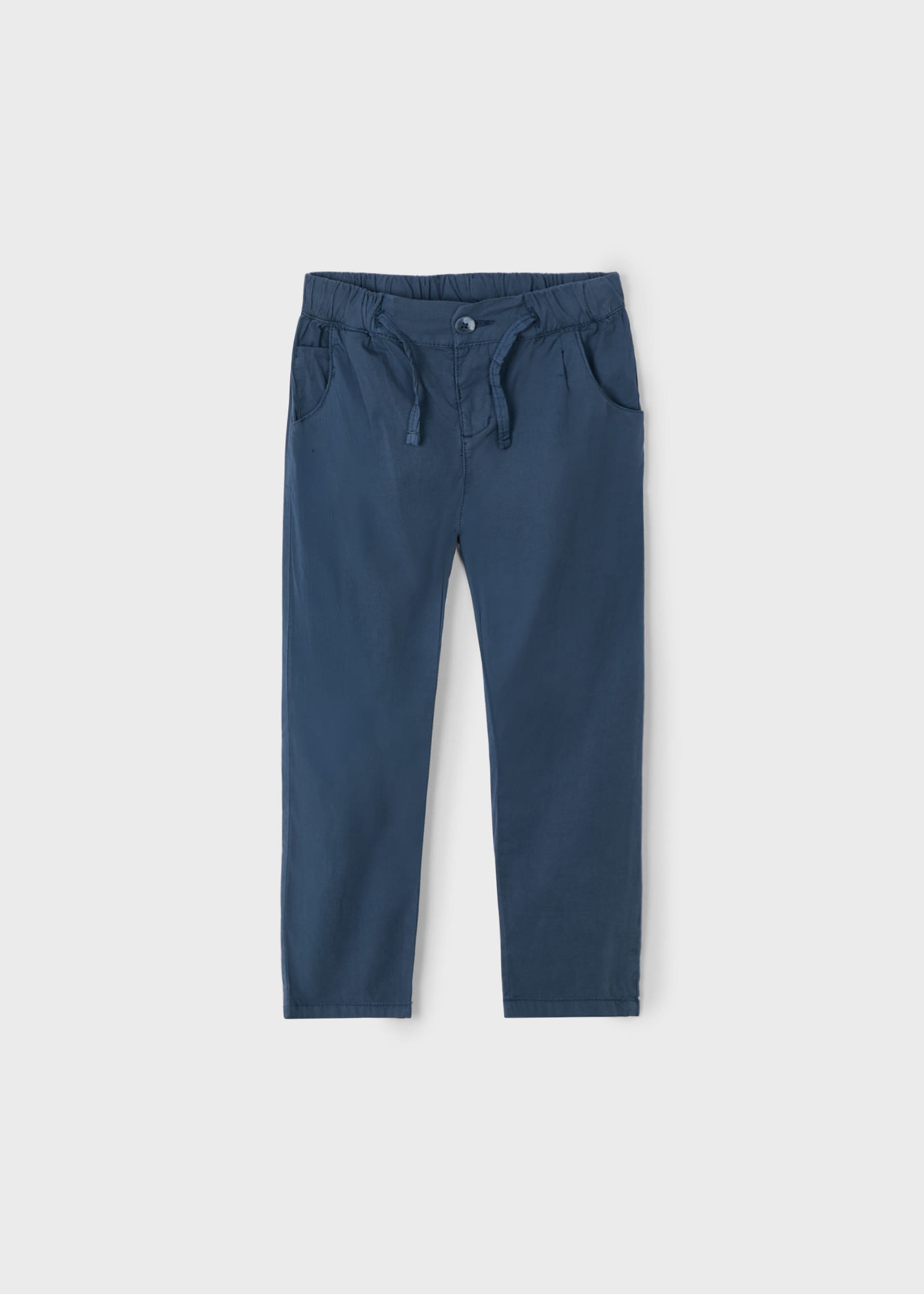 Boy chino trousers with drawstring Boy chino trousers with drawstring