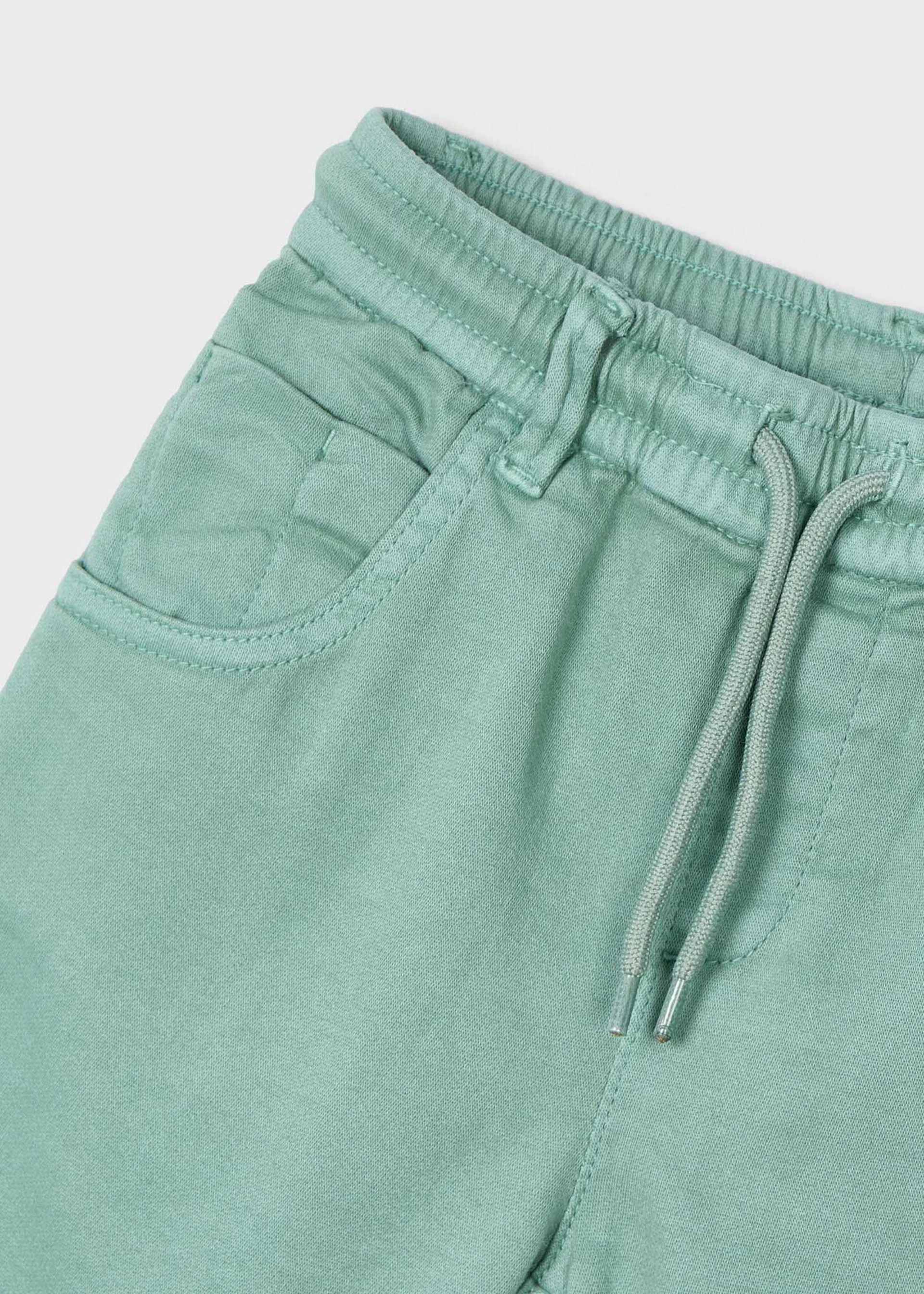 Boy twill trousers with drawstring Boy twill trousers with drawstring