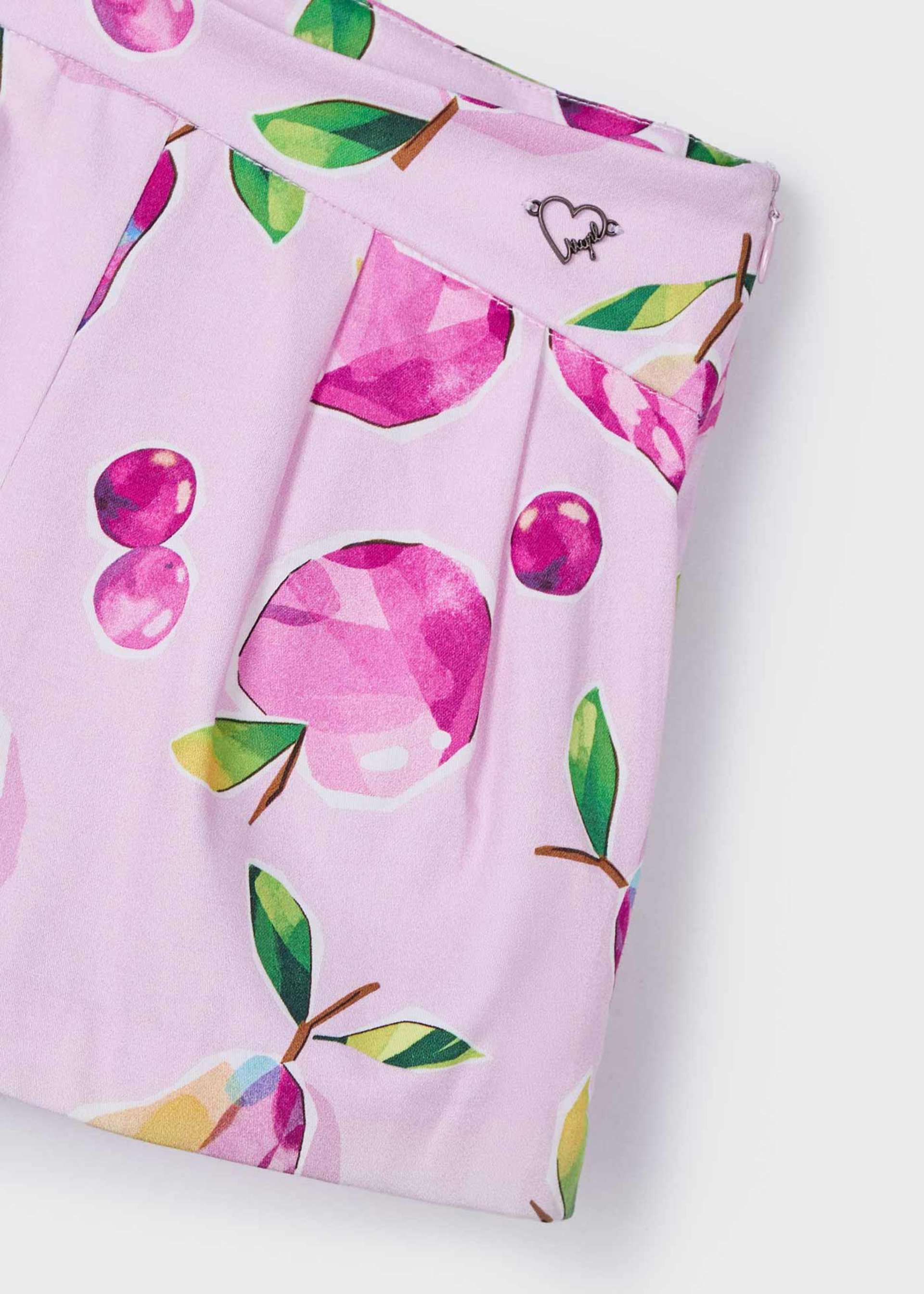 Fusta pantalon imprimeu fetita