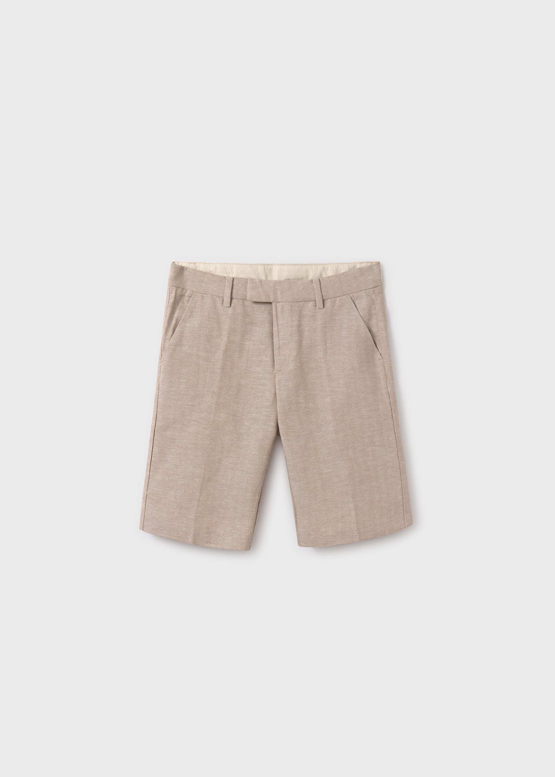 Boy tailored linen shorts