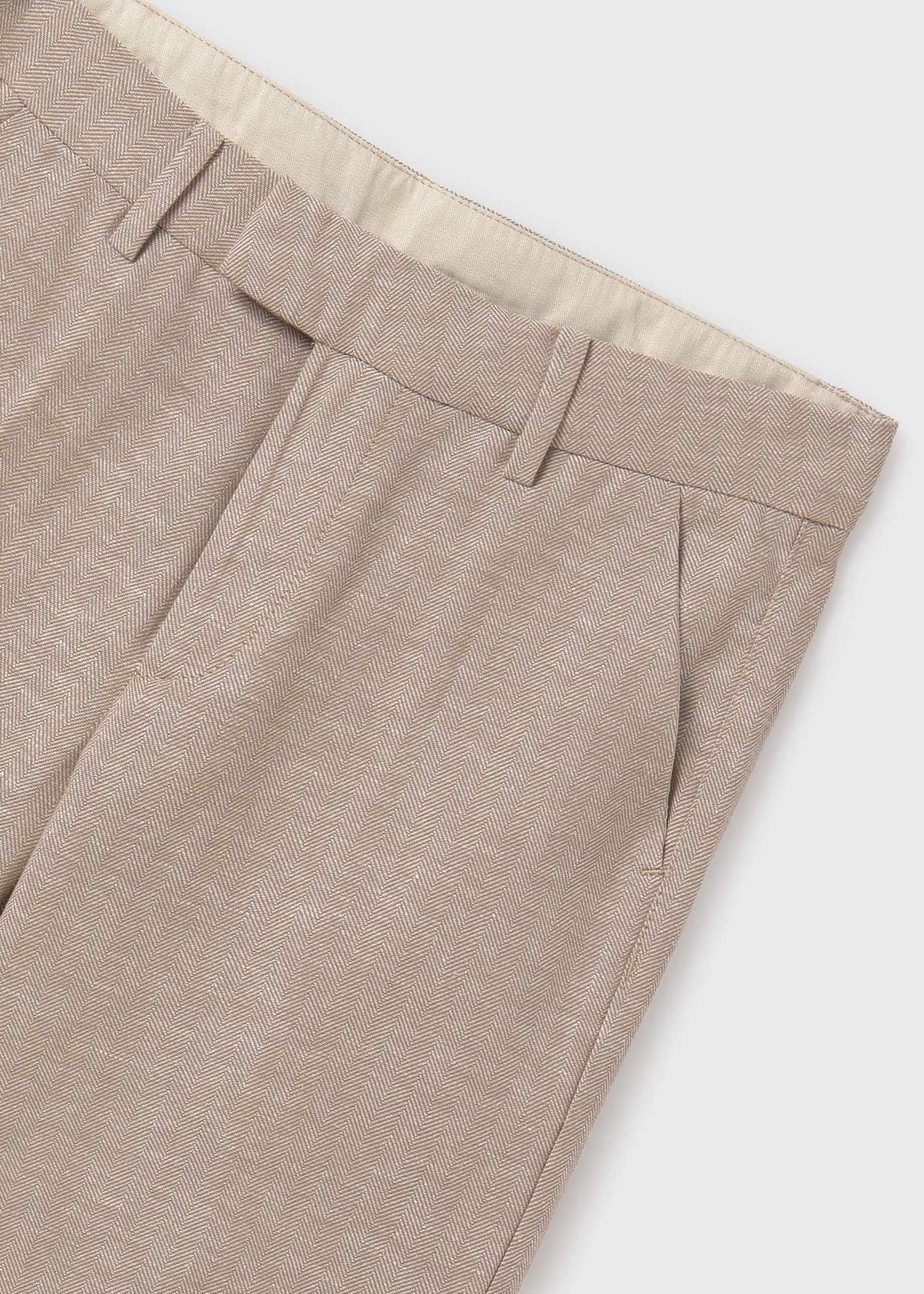 Boy tailored linen shorts
