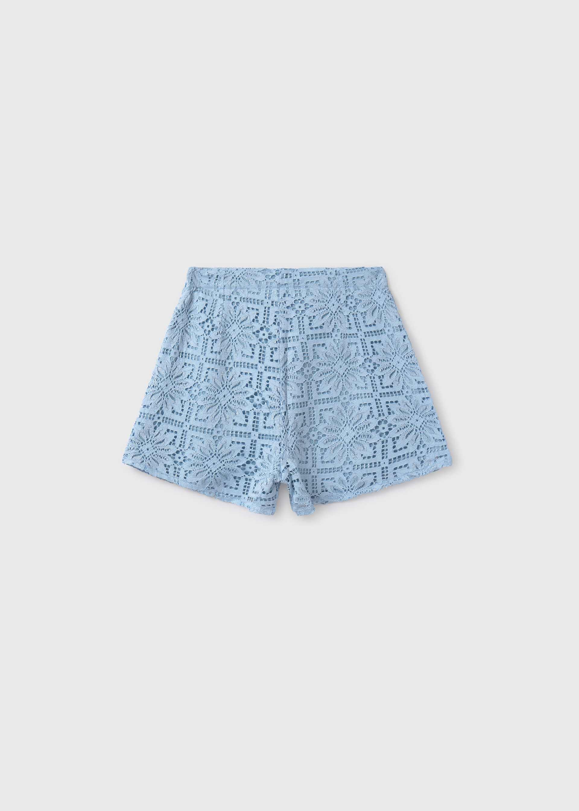 Short en dentelle fille