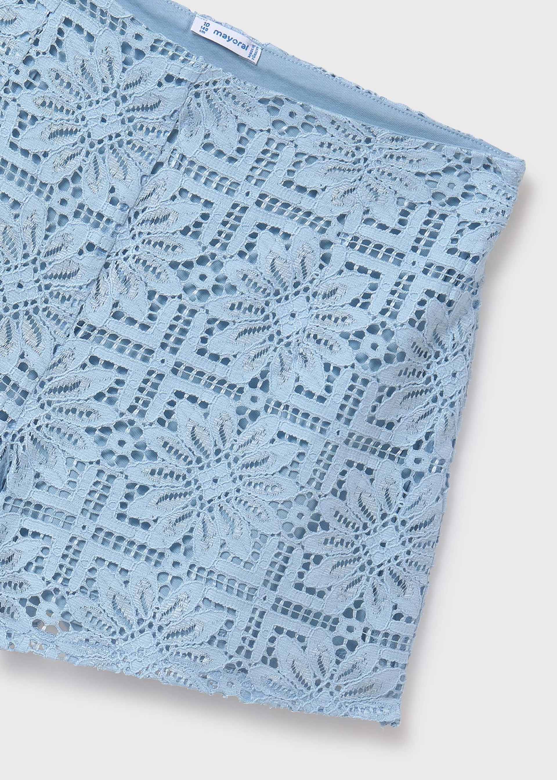 Short en dentelle fille