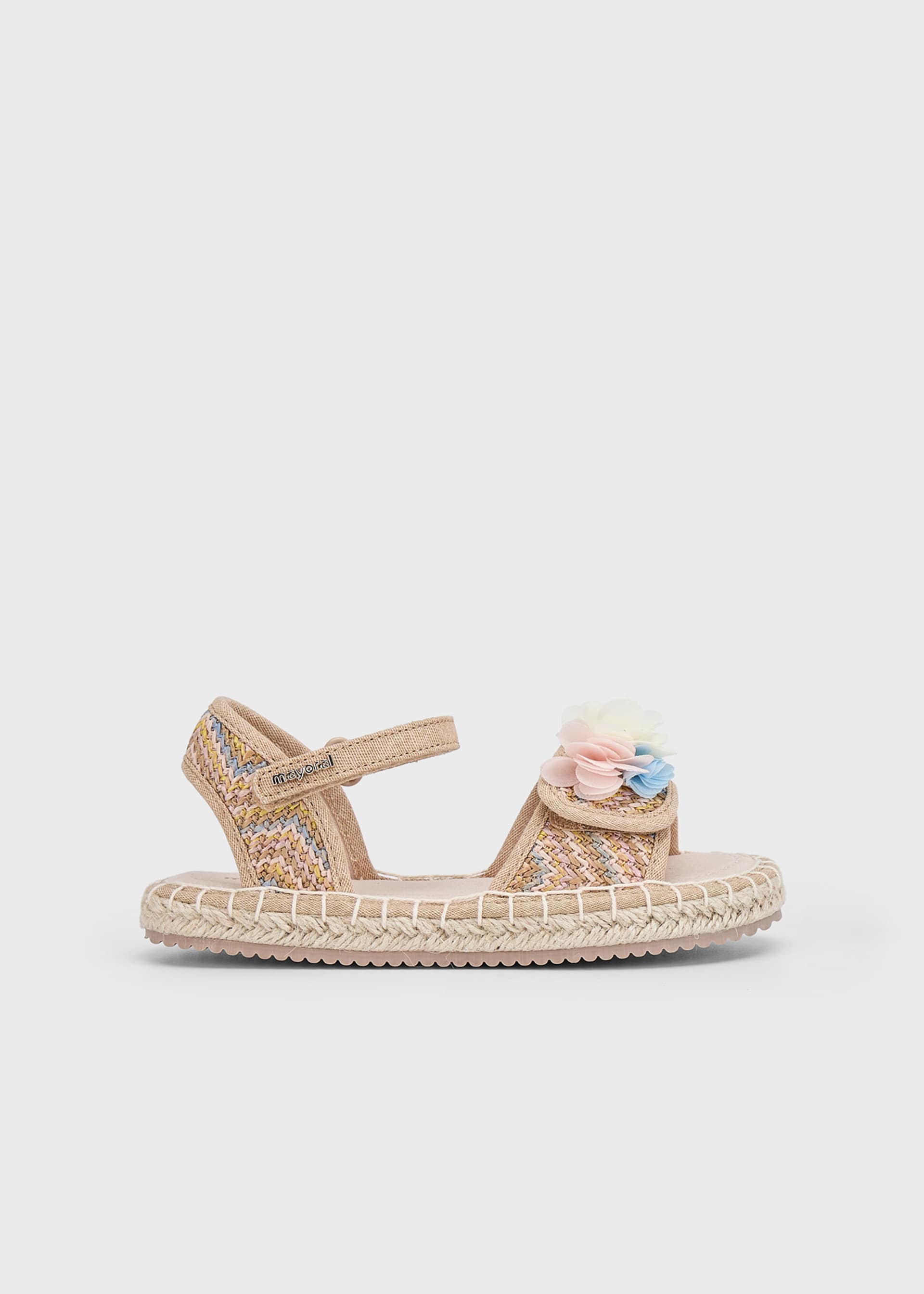 Girl floral jute sandals Girl floral jute sandals