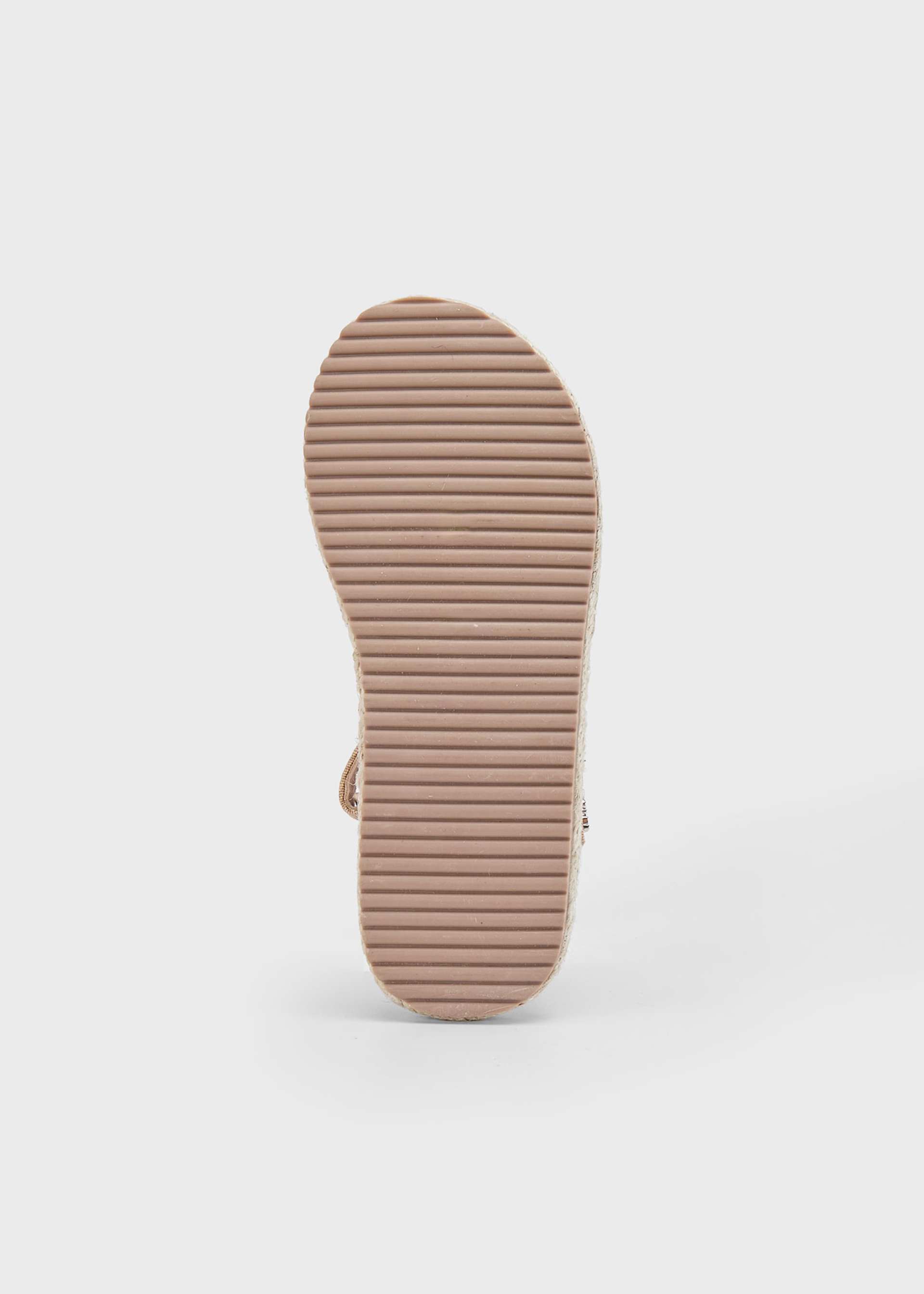 Espadryle z juty z kwiatkami dla dziewczynki