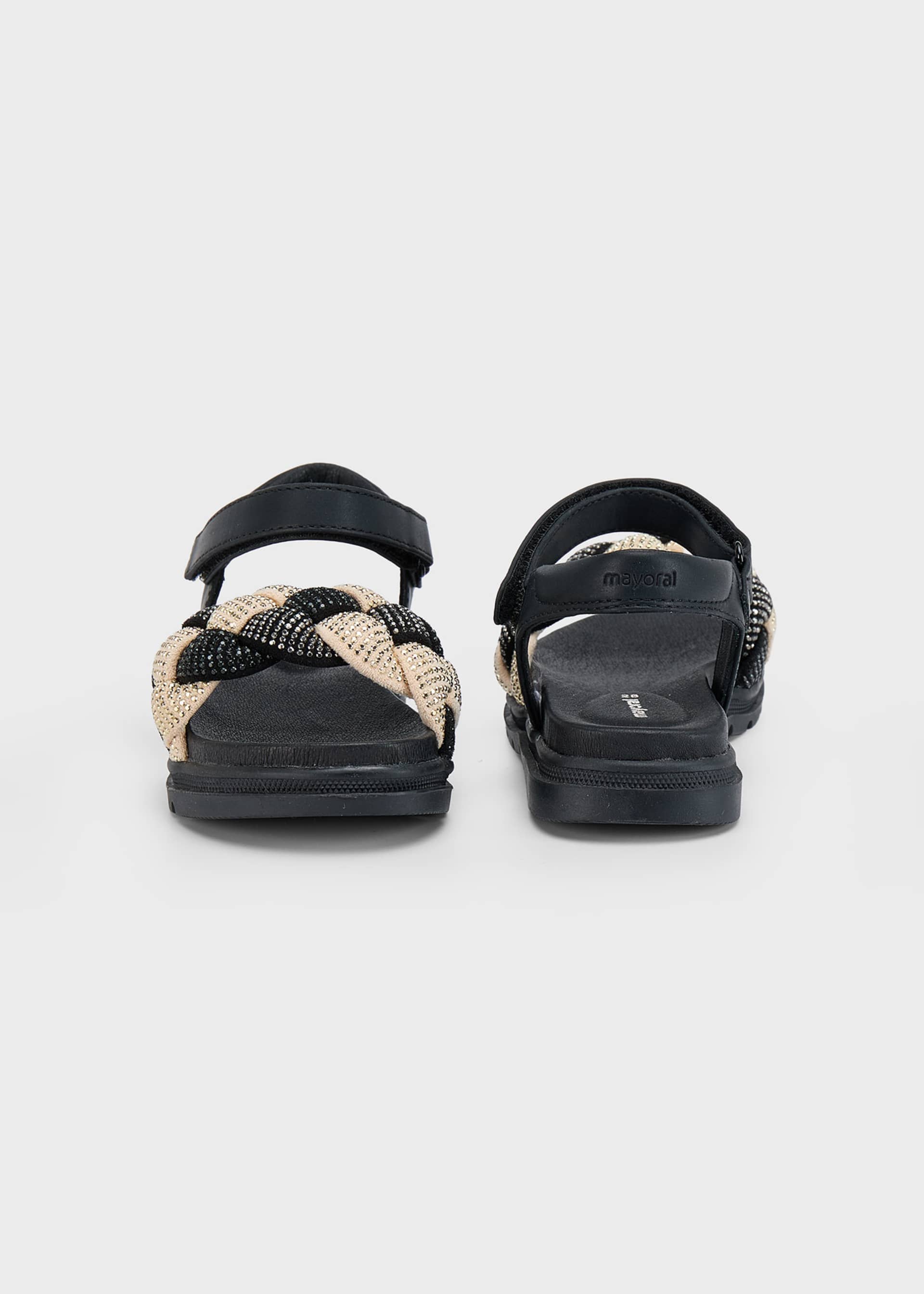 Sandalen Zopf glitter Mädchen