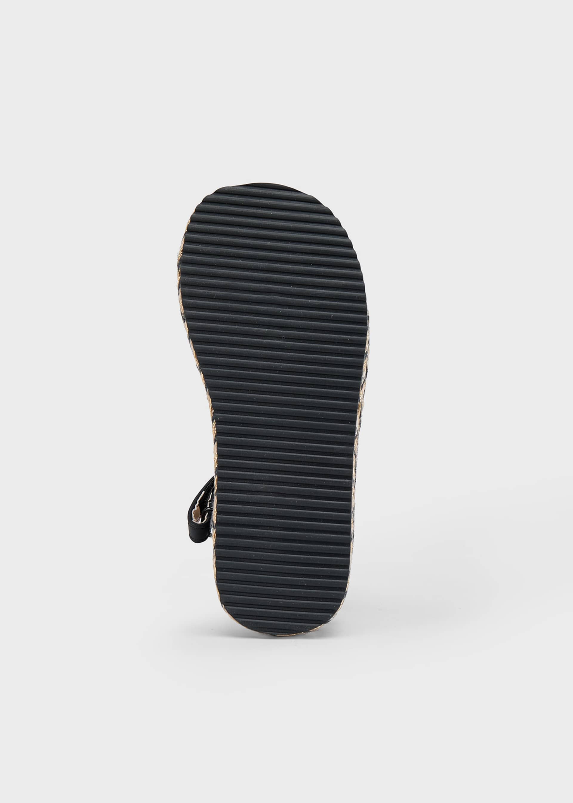 Girl platform jute sandals