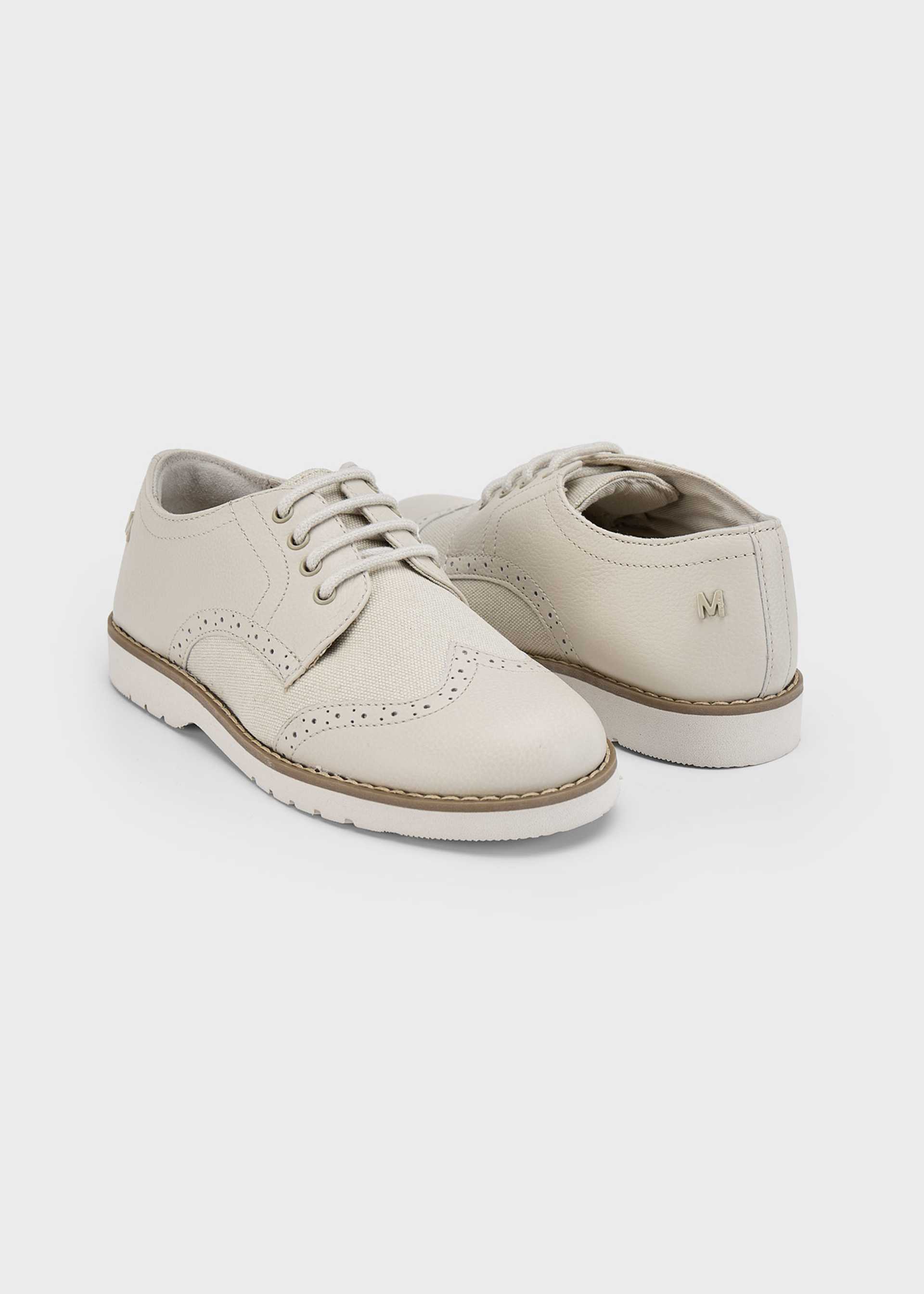 Chaussures à lacets en cuir garçon