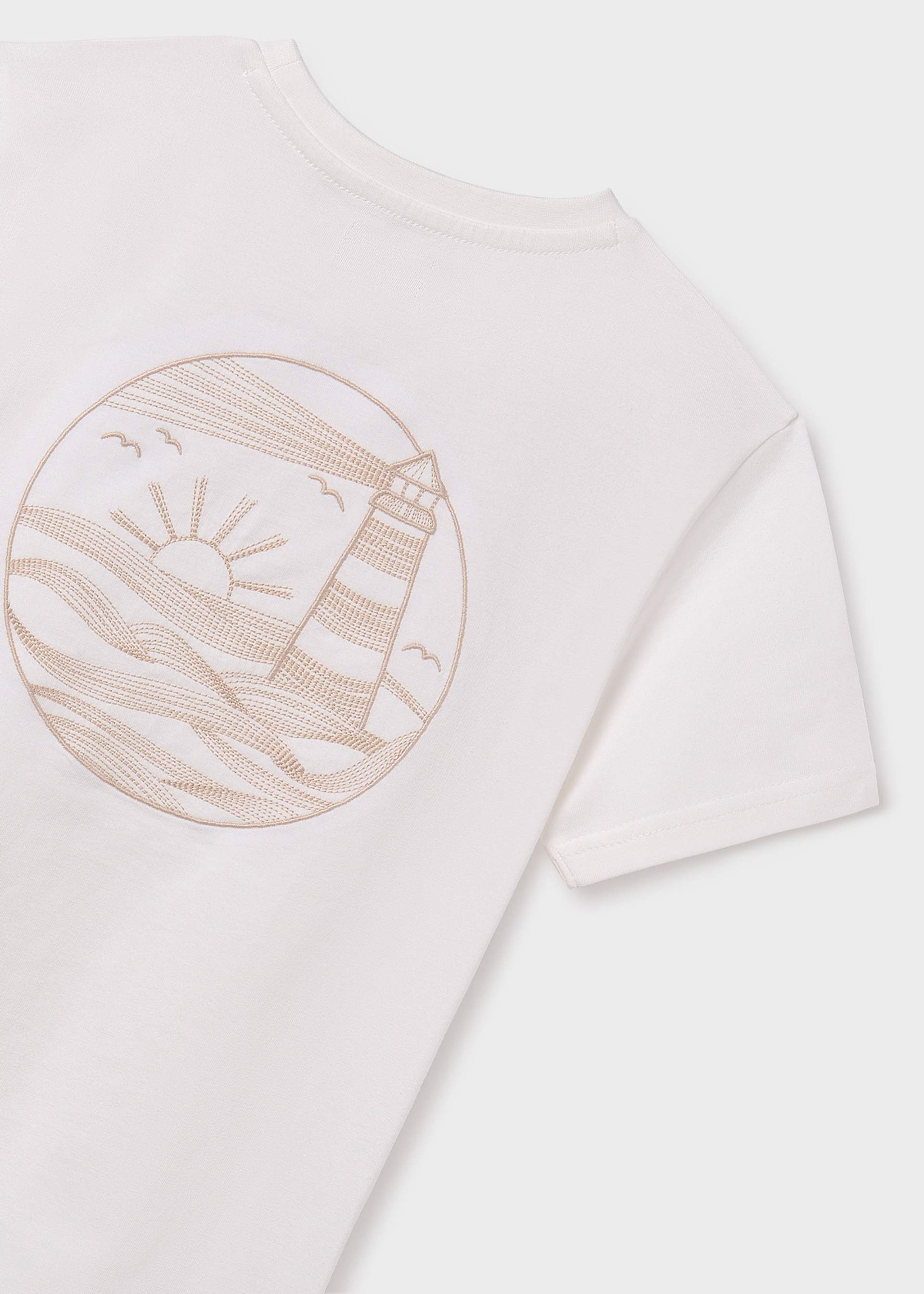 T-shirt brodé uni garçon T-shirt brodé uni garçon