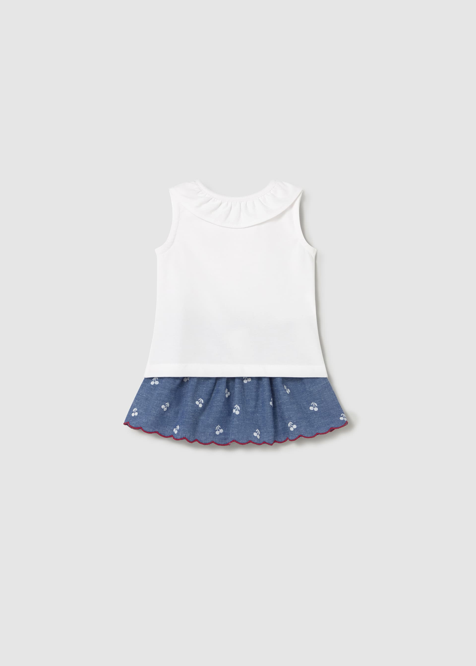 Ensemble jupe brodée bébé