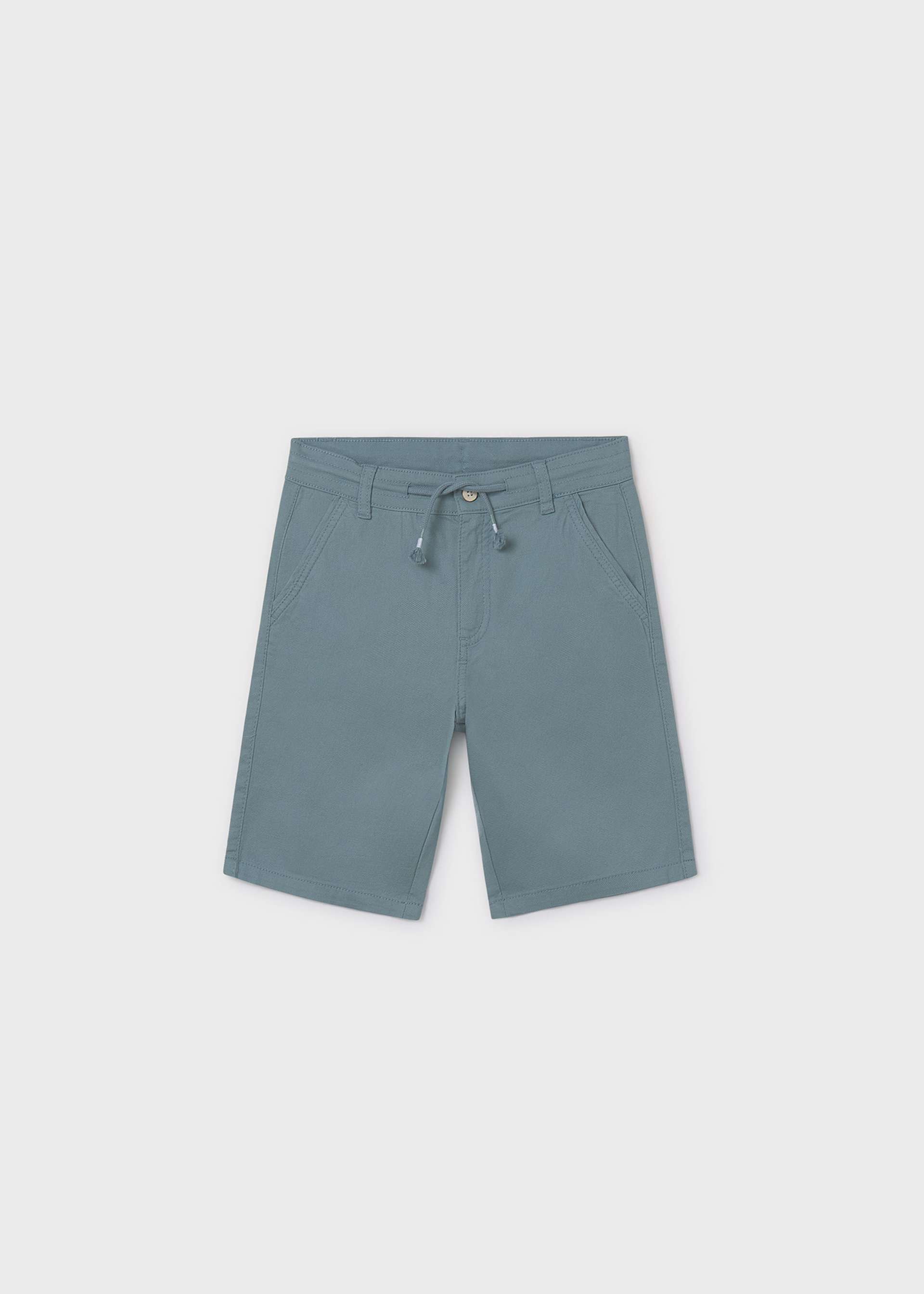 Boy structured pique shorts with drawstring