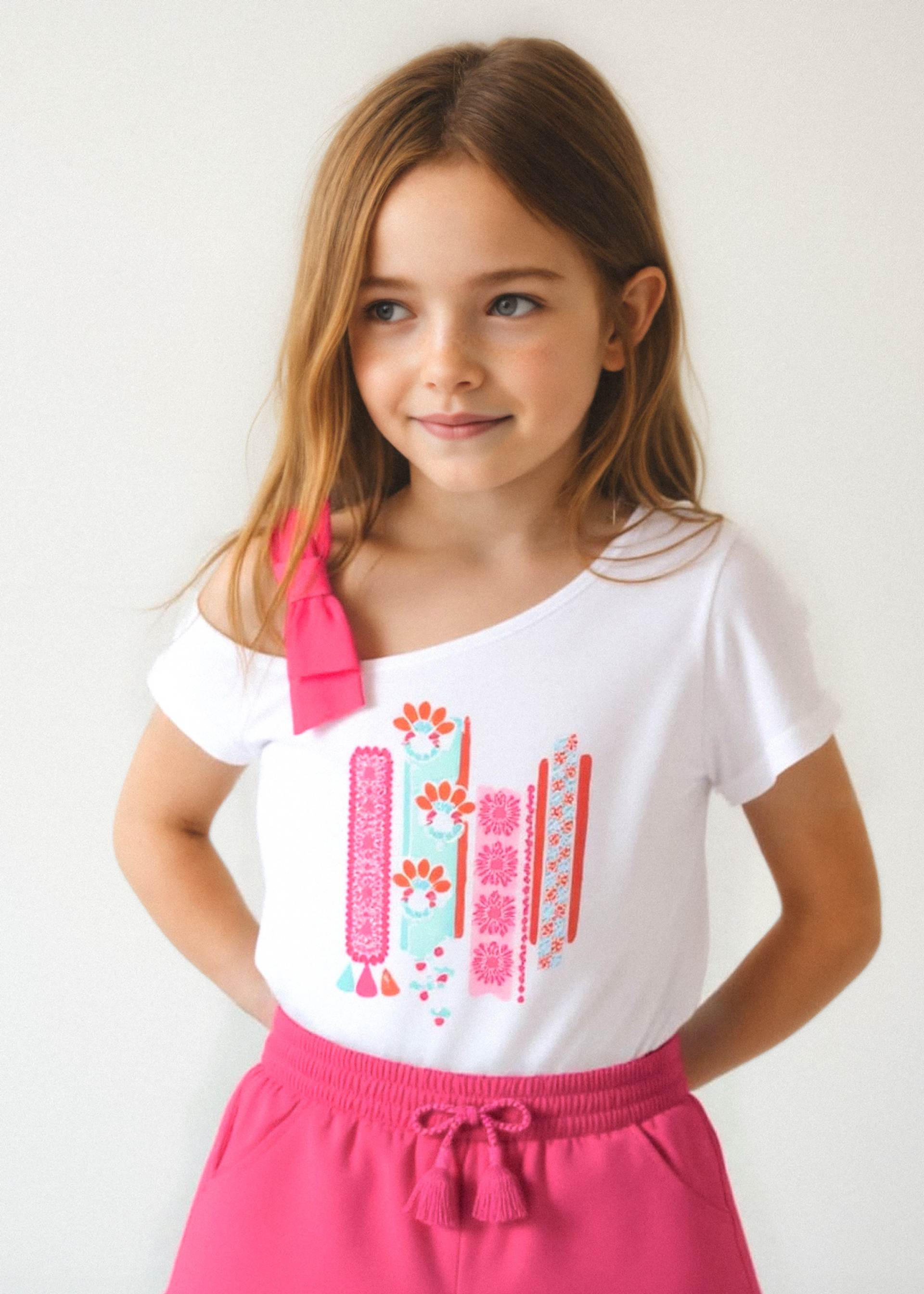 Camiseta asimétrica niña