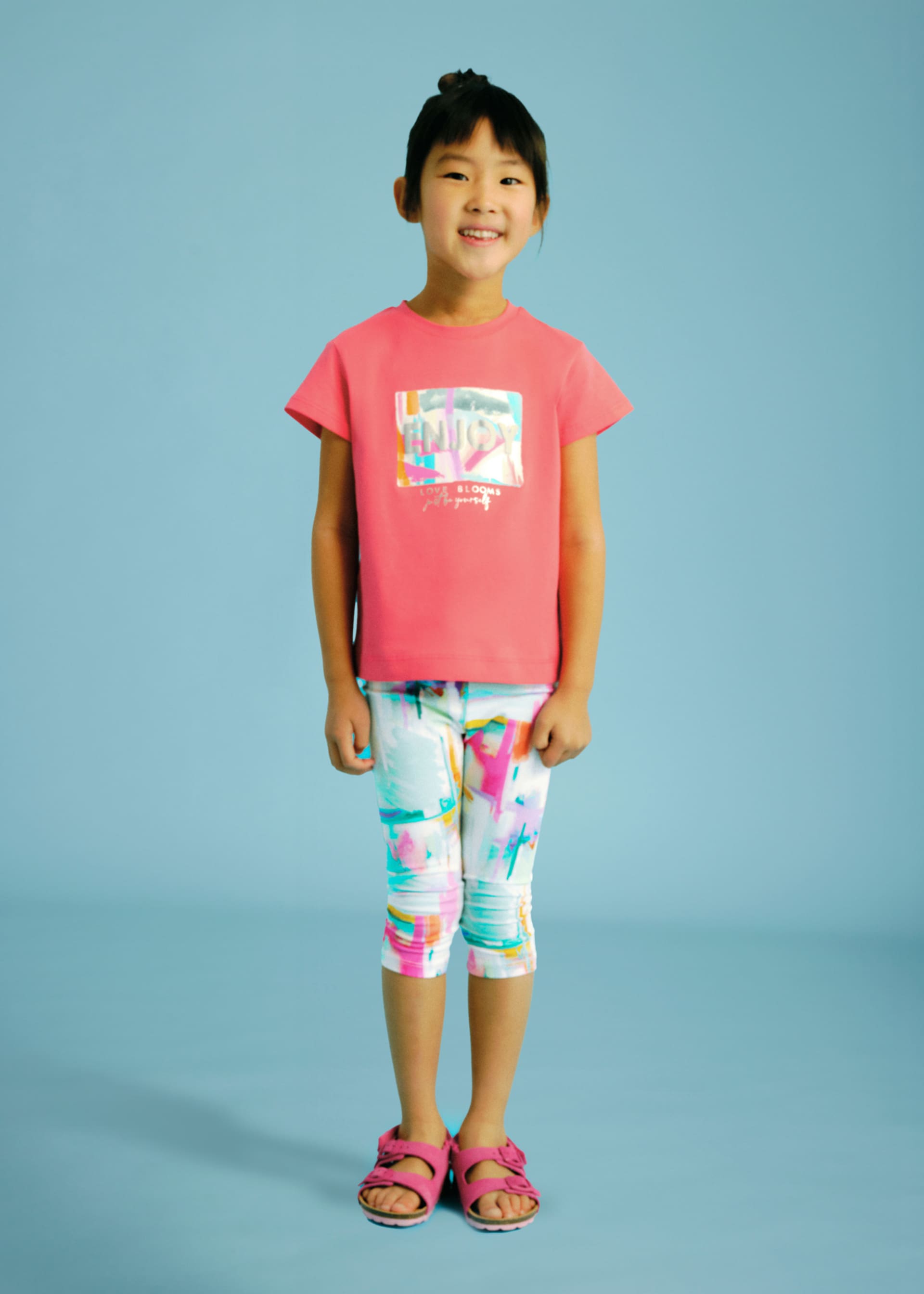 Legging pescador estampado niña