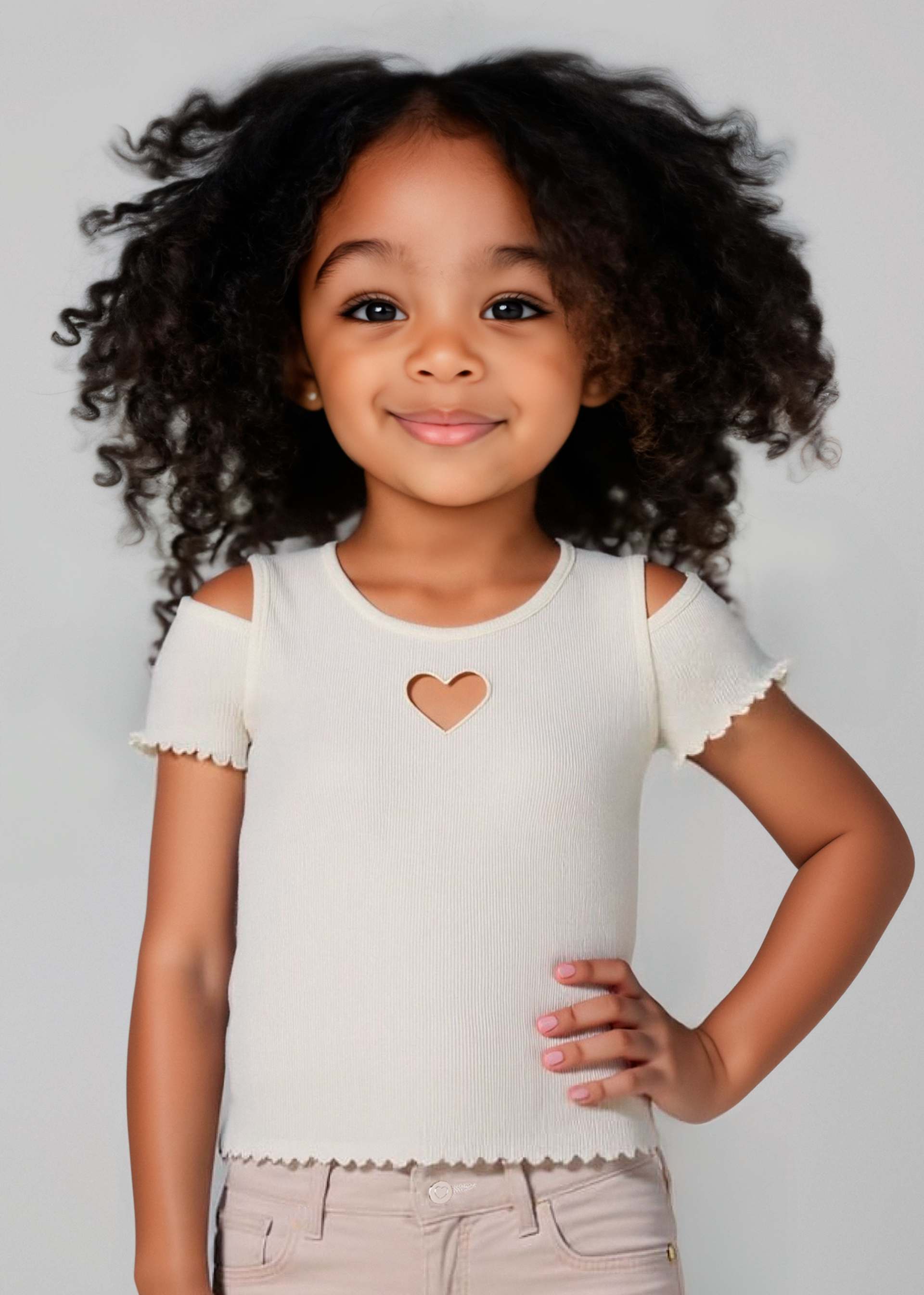 Playera aberturas niña