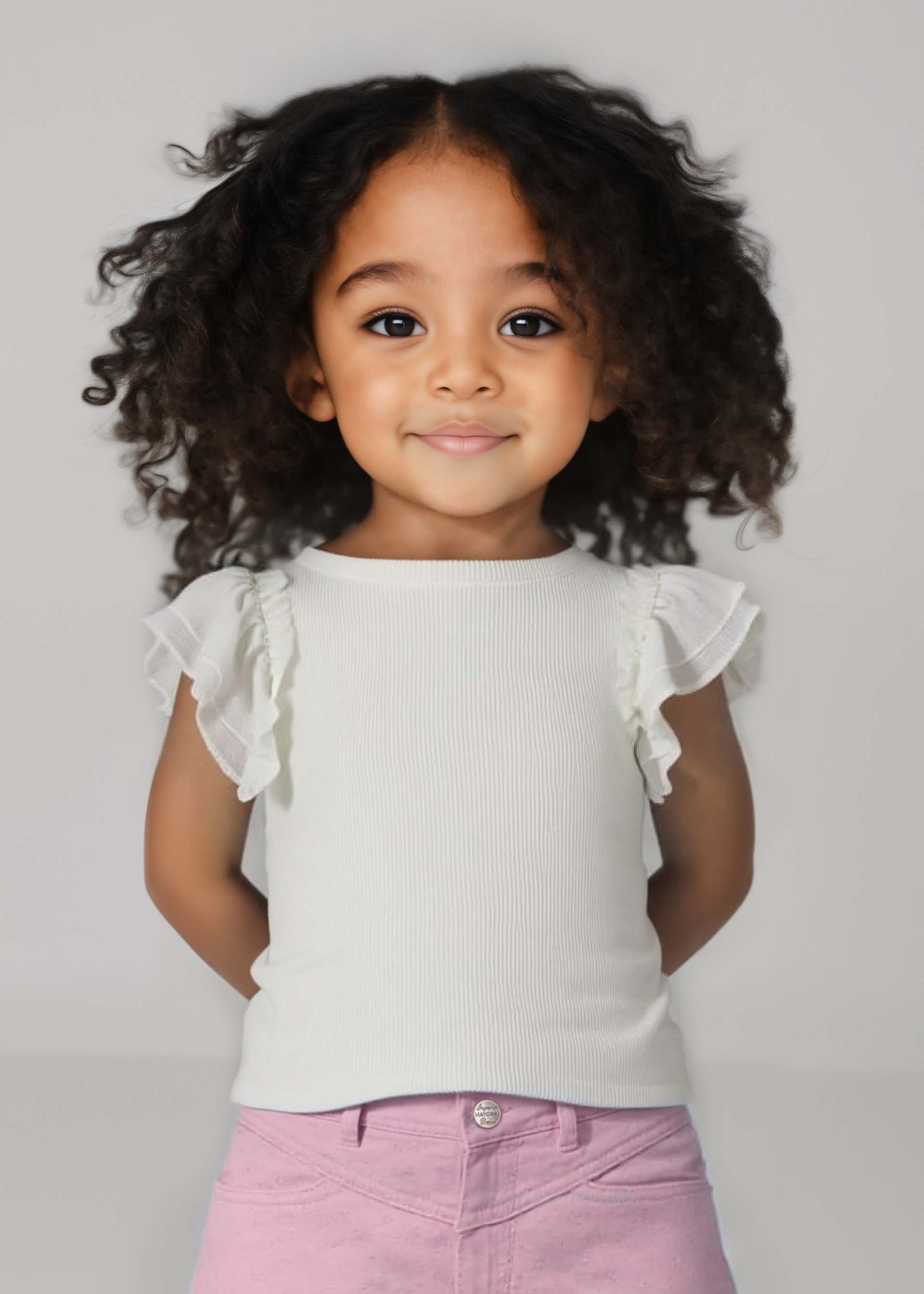 T-Shirt Tüllrüschen Mädchen T-Shirt Tüllrüschen Mädchen