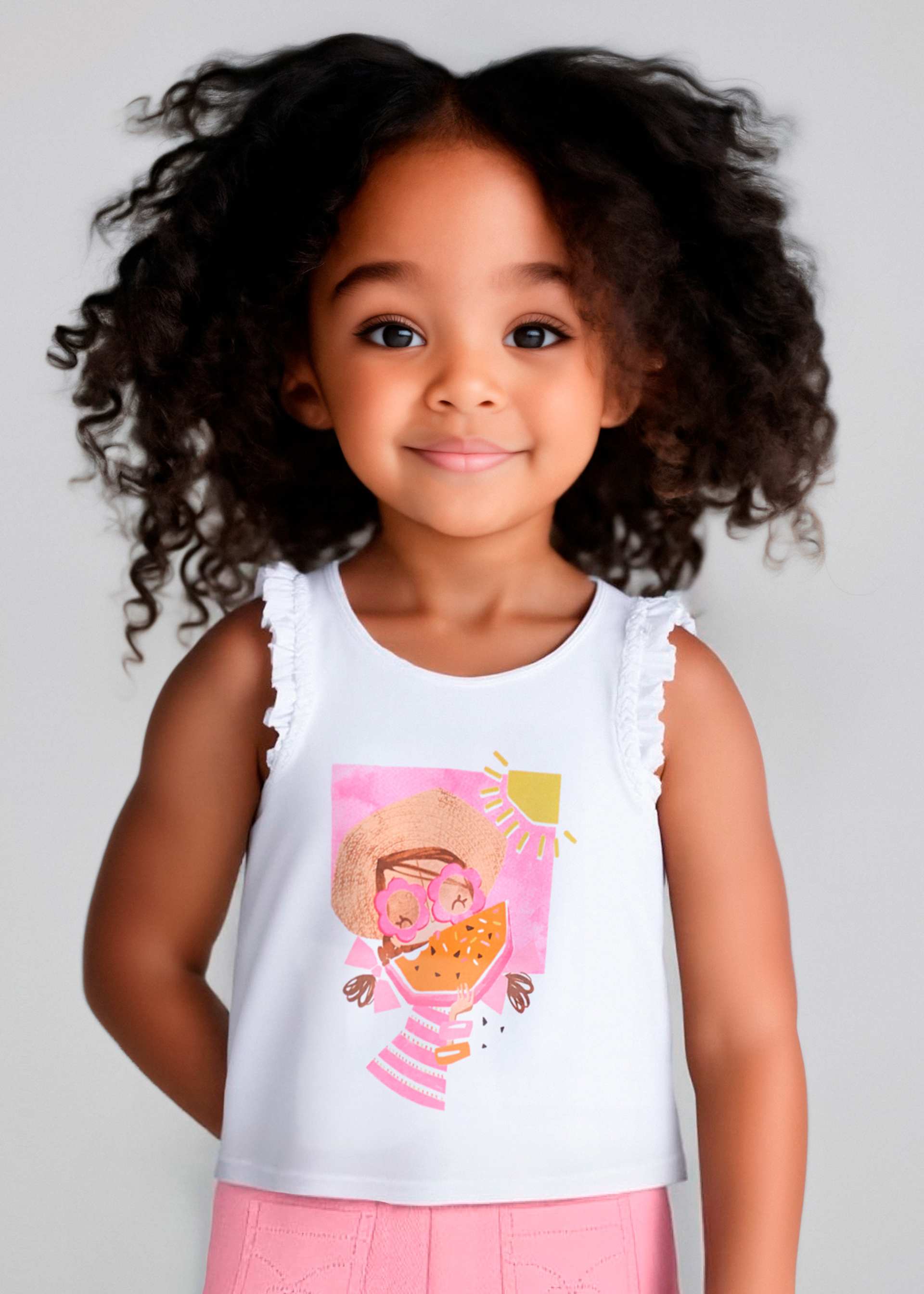 T-shirt sem mangas menina