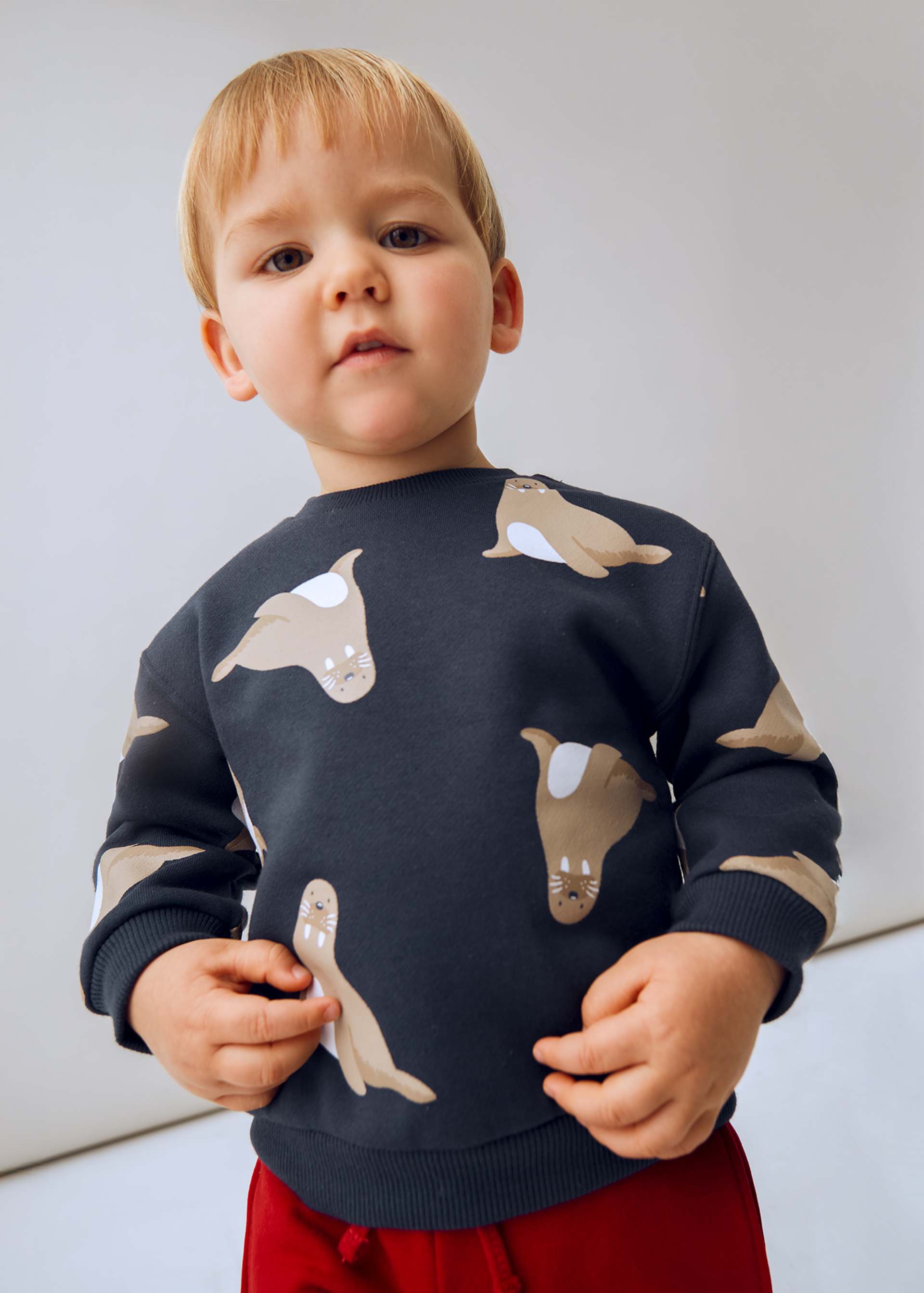 Sudadera estampada bebé