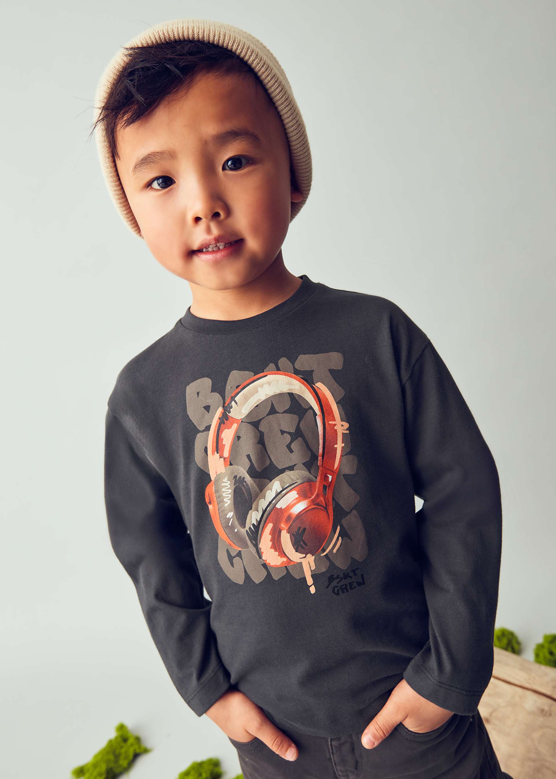 Playera auriculares niño