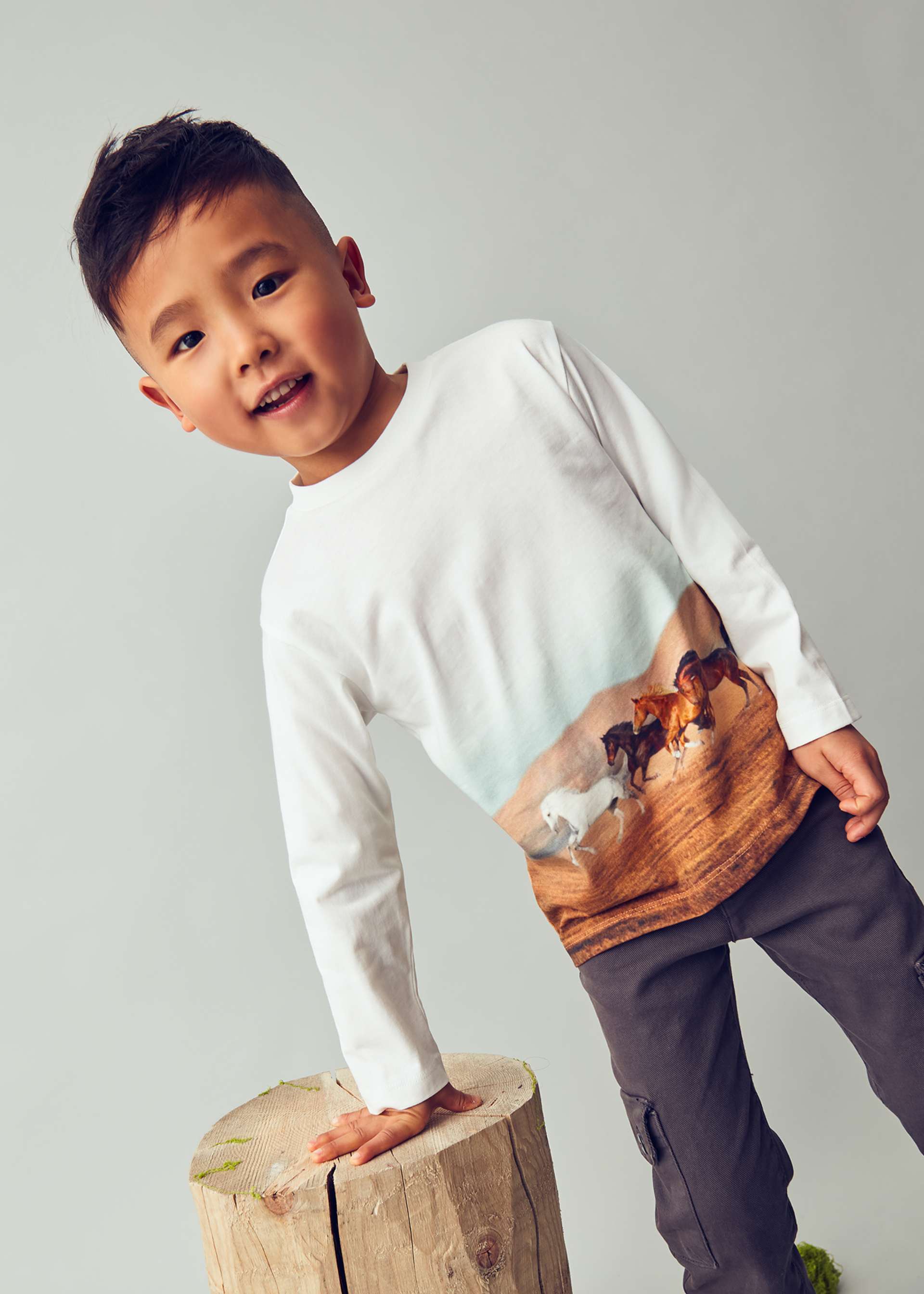 Boys scene print t-shirt