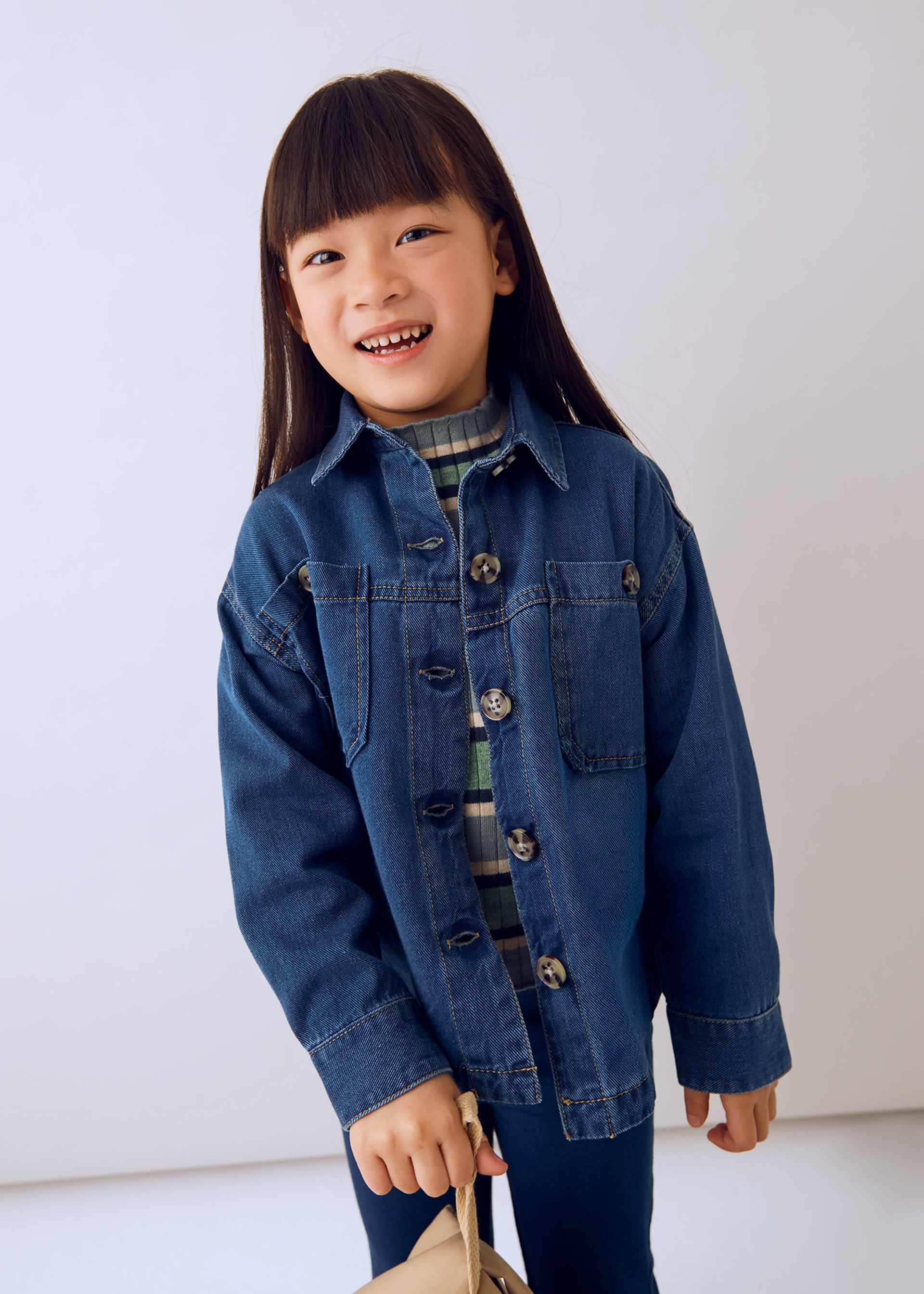 Surchemise en denim unisexe