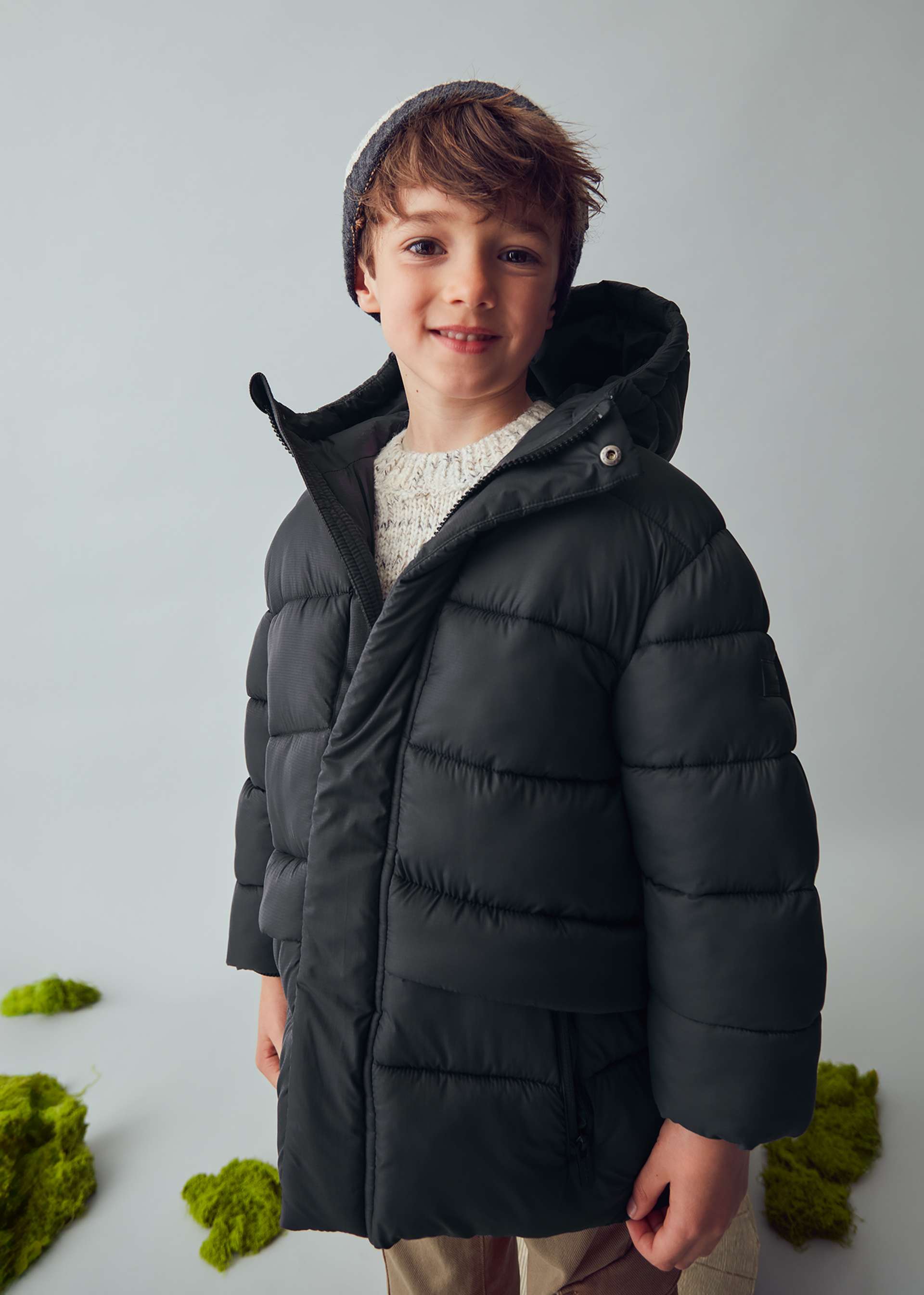 Lange Winterjacke Jungen