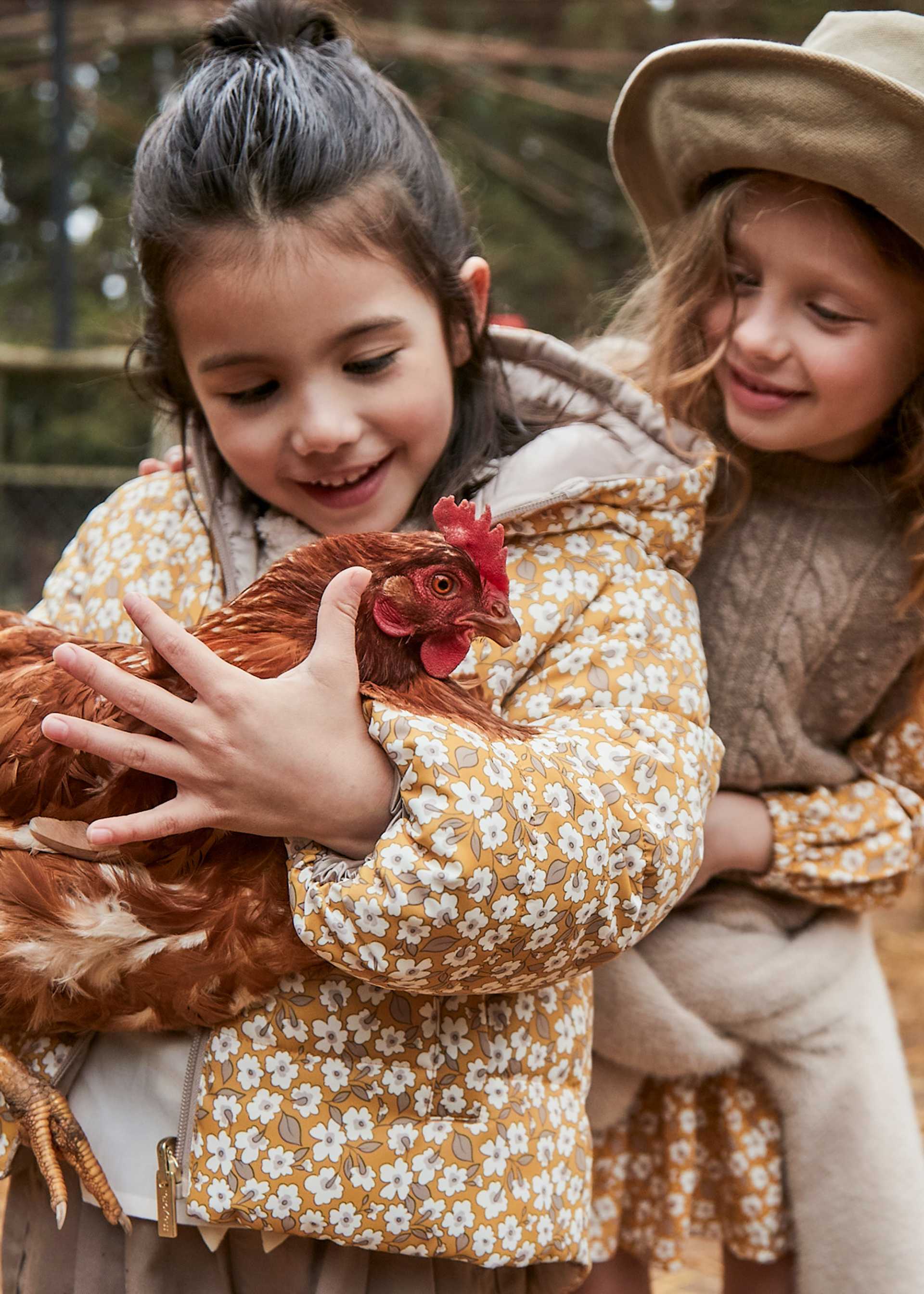 Girls reversible quilted coat