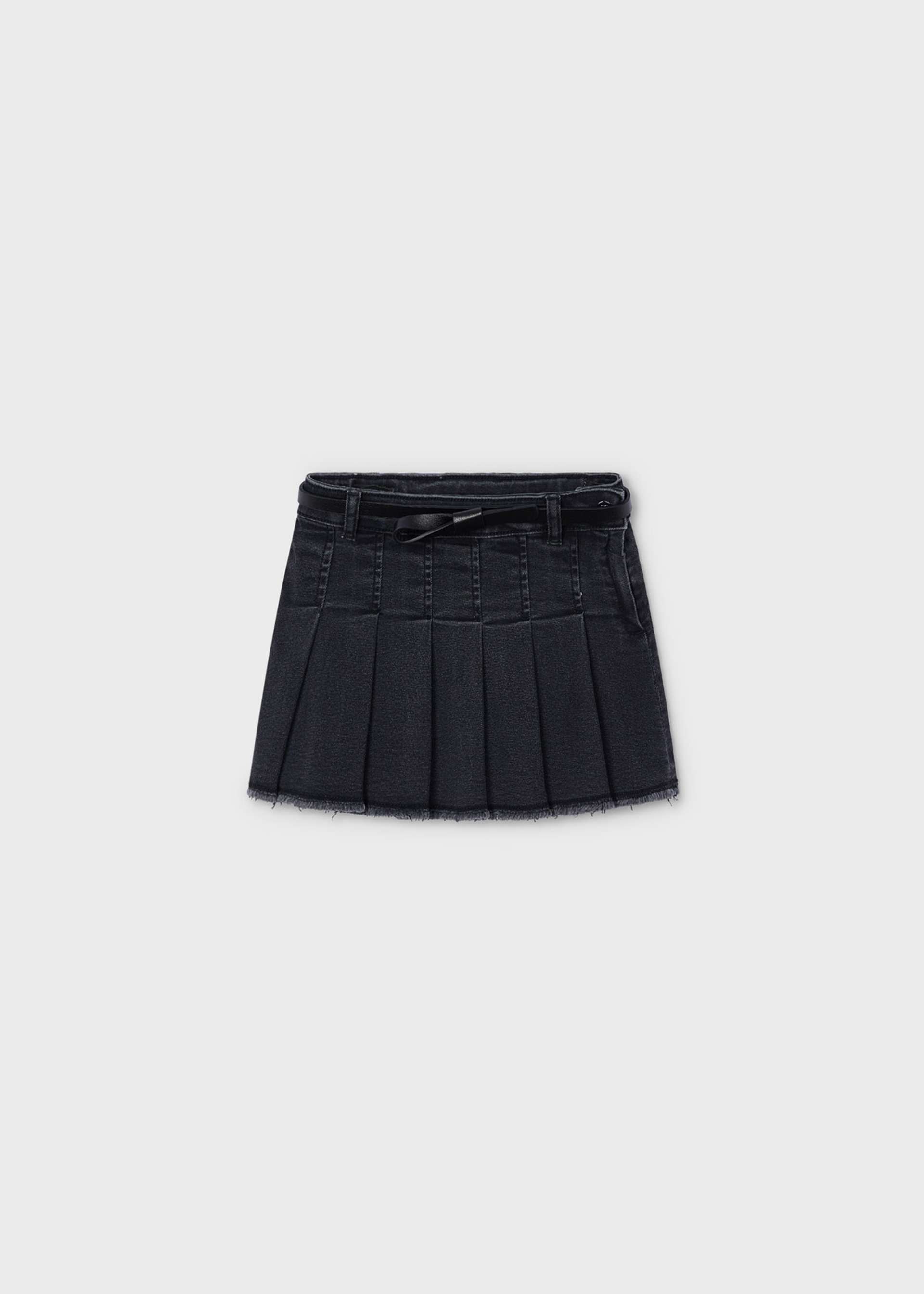 Jupe en denim avec ceinture fille