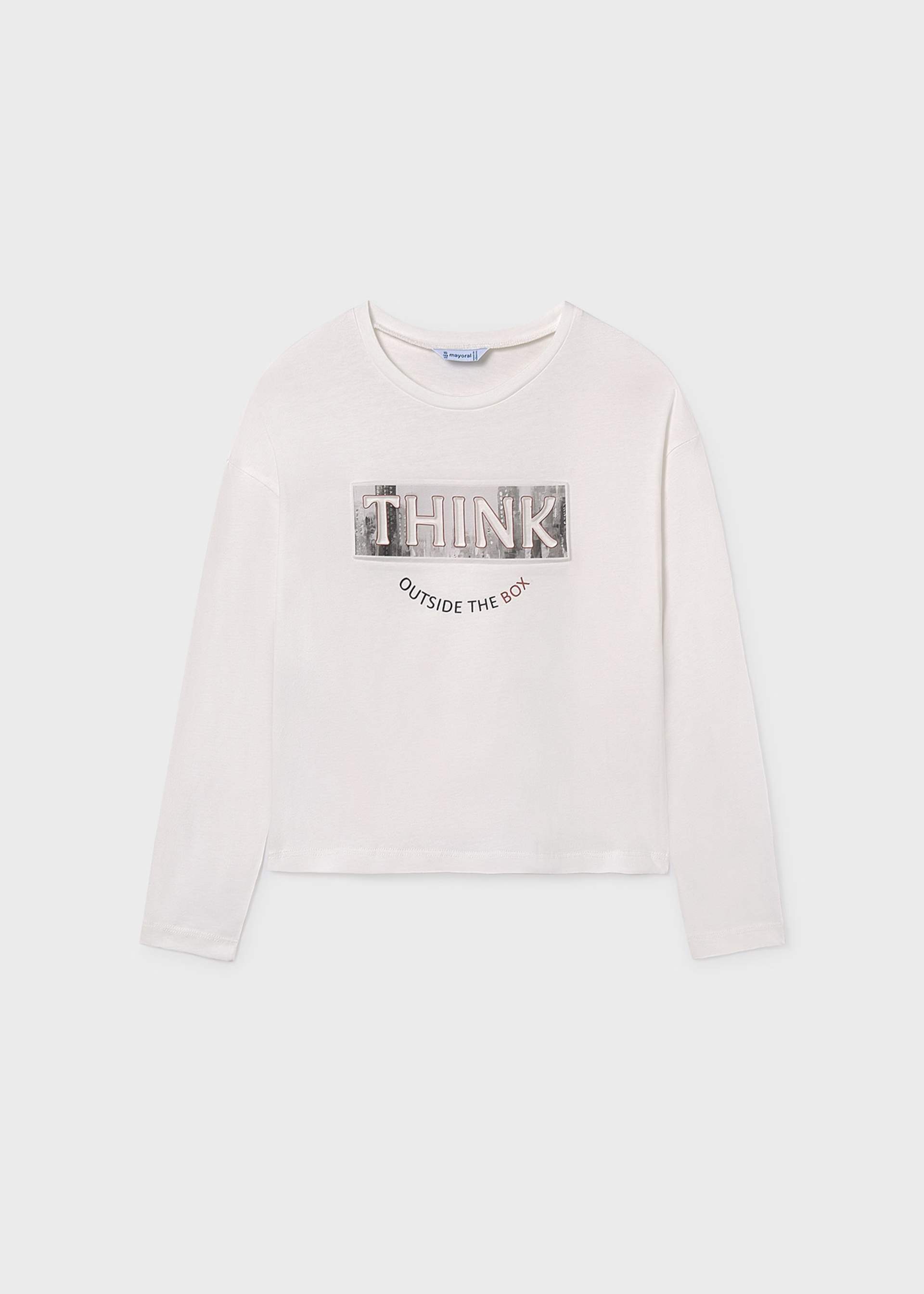 Girls basic letters T-shirt