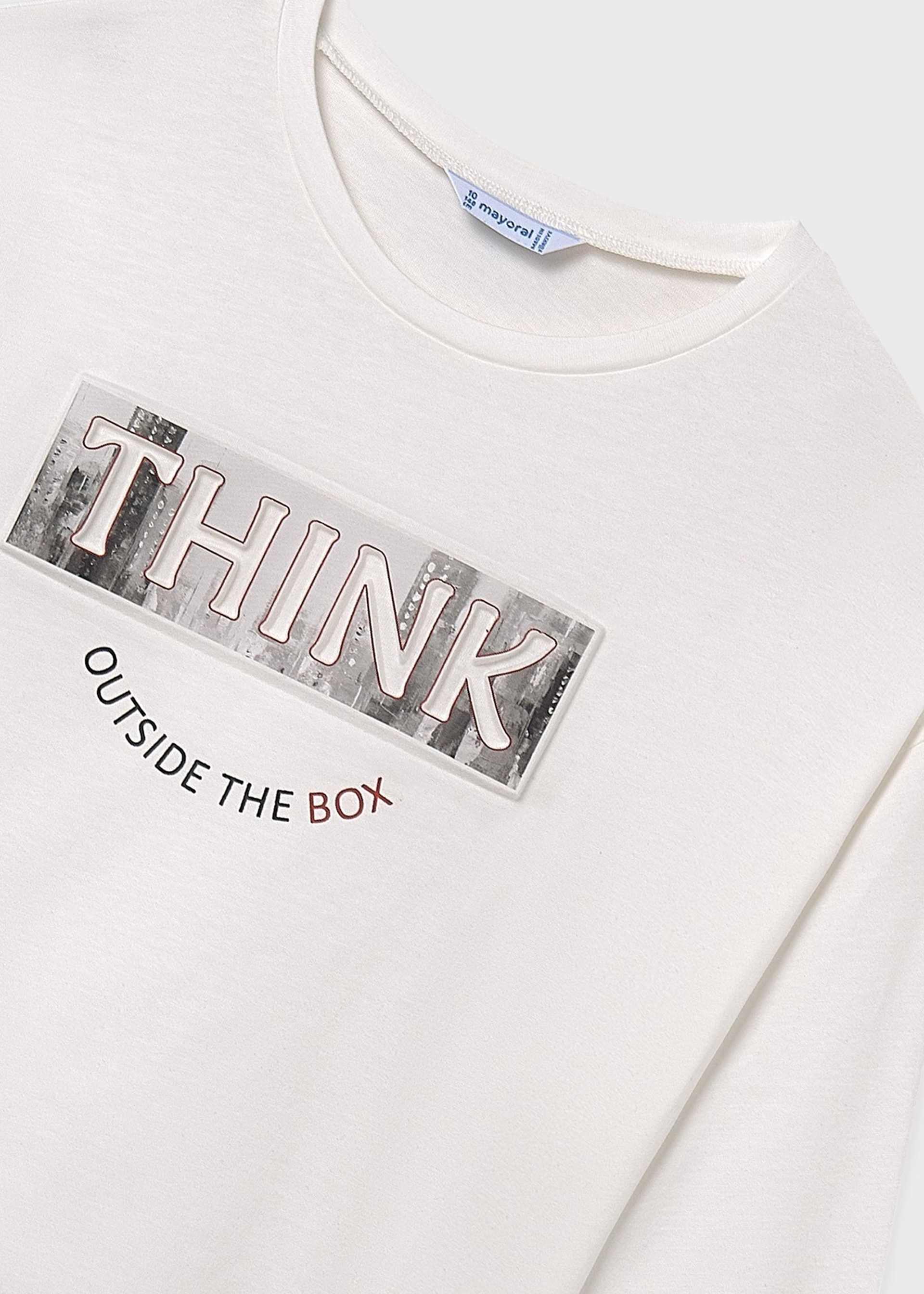 T-shirt basique texte fille