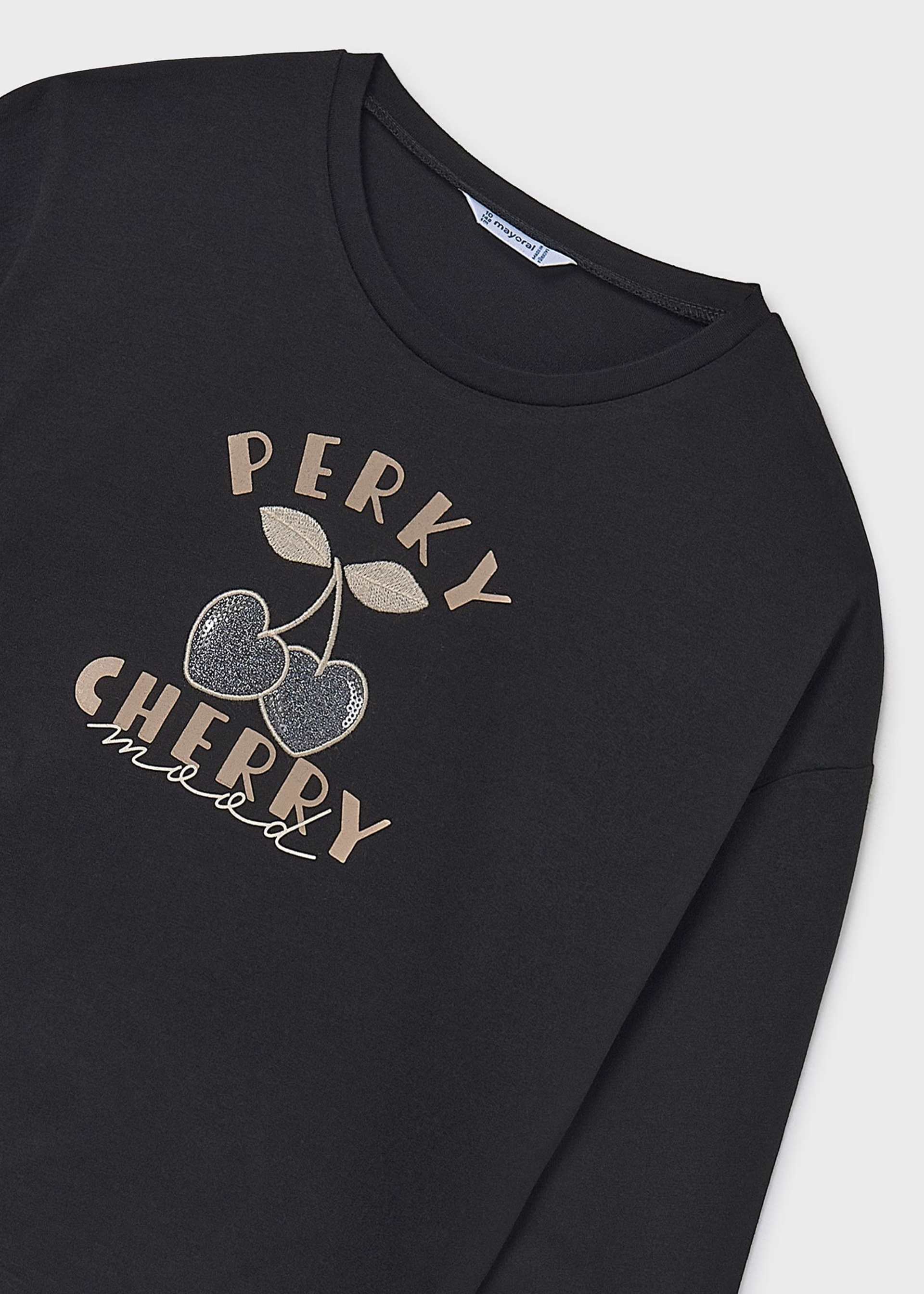 Camiseta básica letras chica