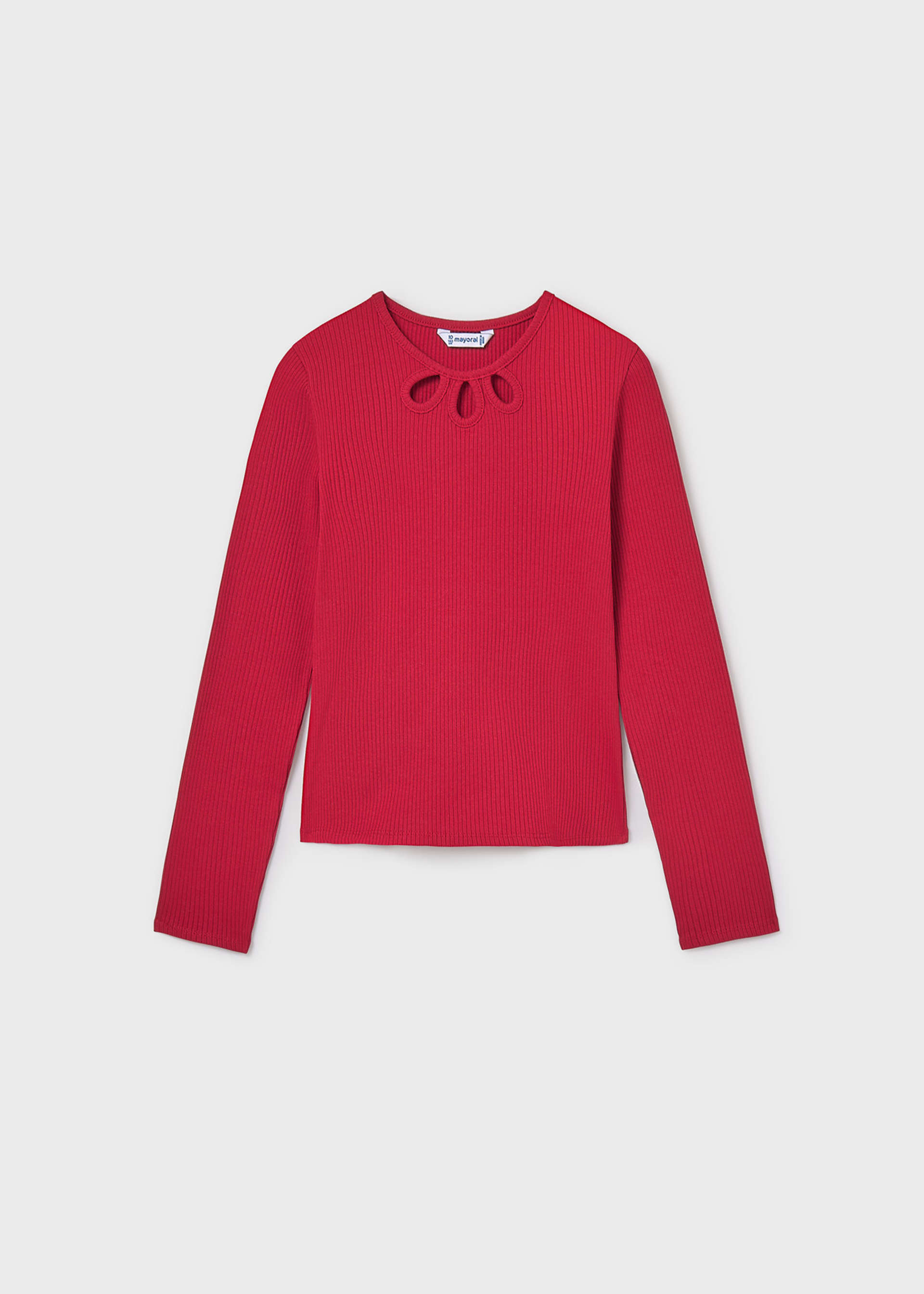 Girls rib knit T-shirt