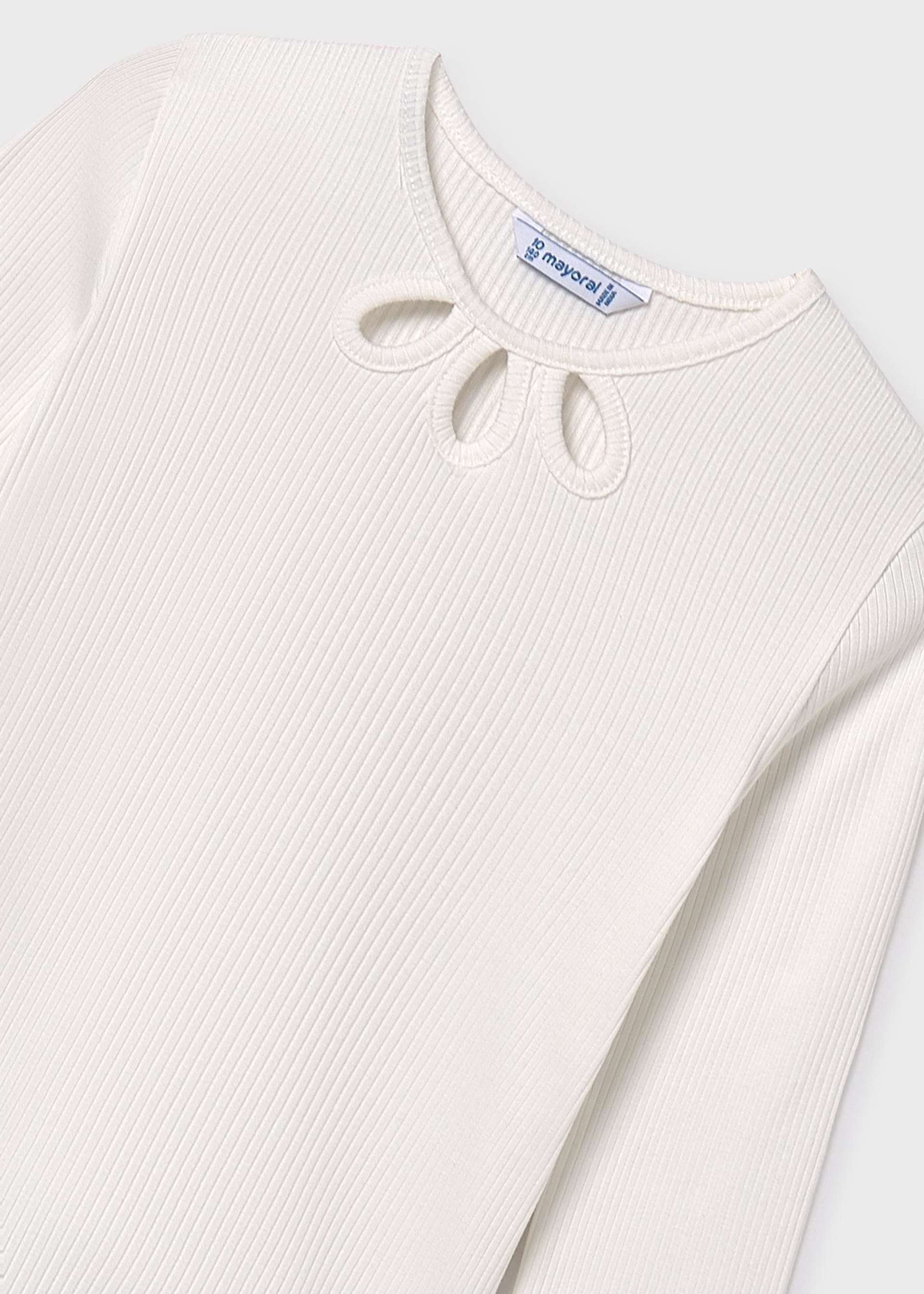 Girls rib knit T-shirt