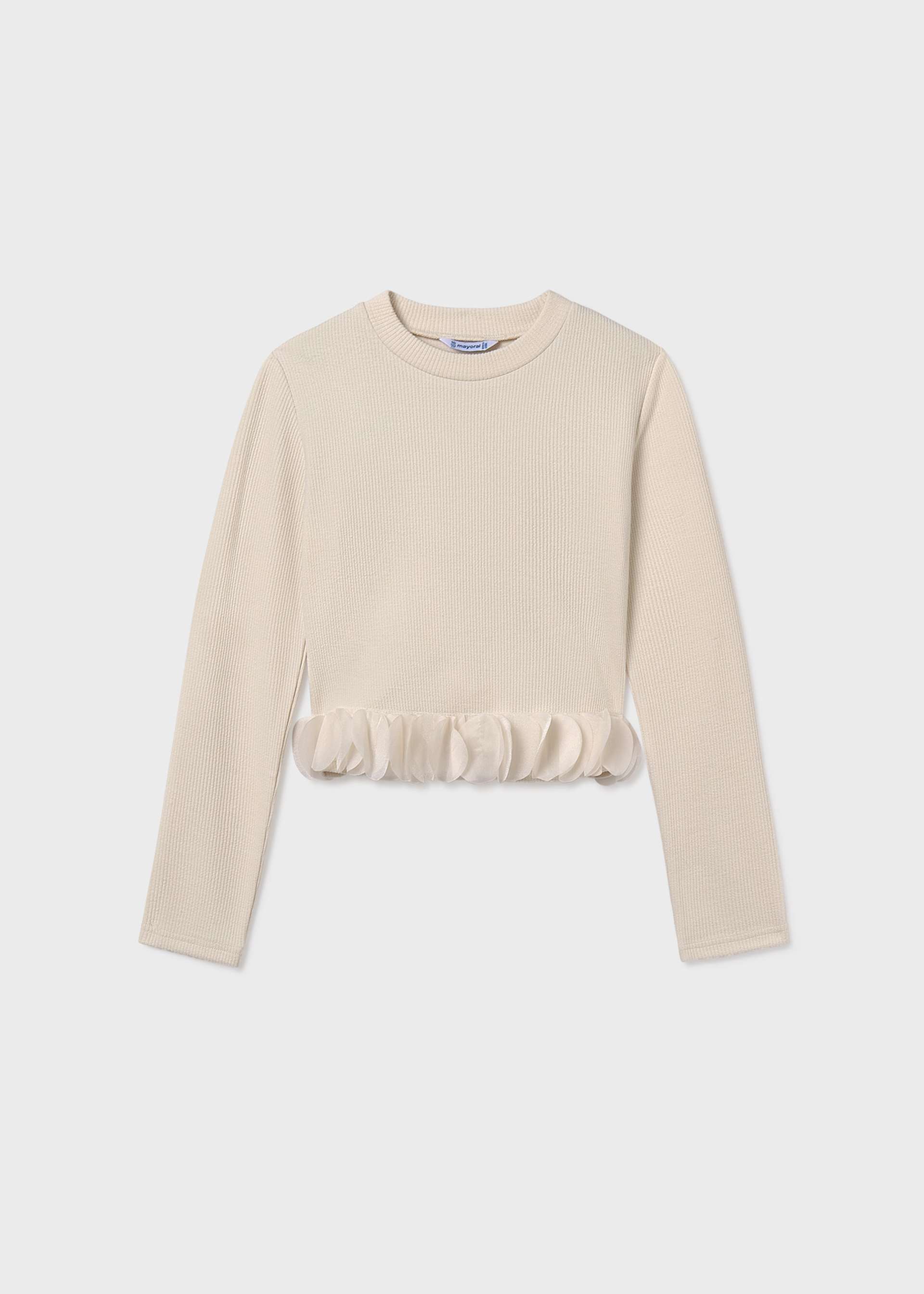 Girl T-shirt with Petal Details