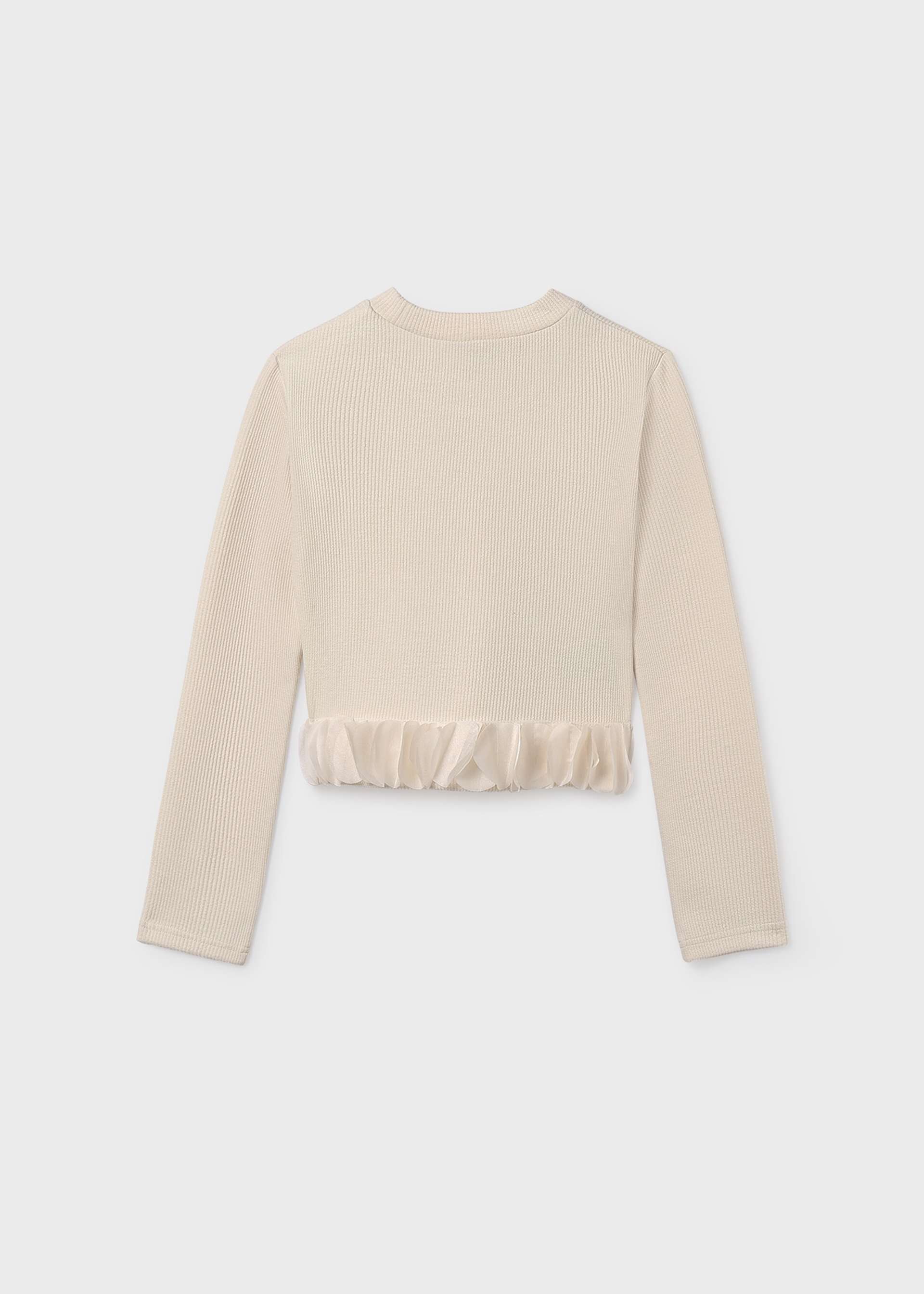 Girls ruffle hemmed T-shirt