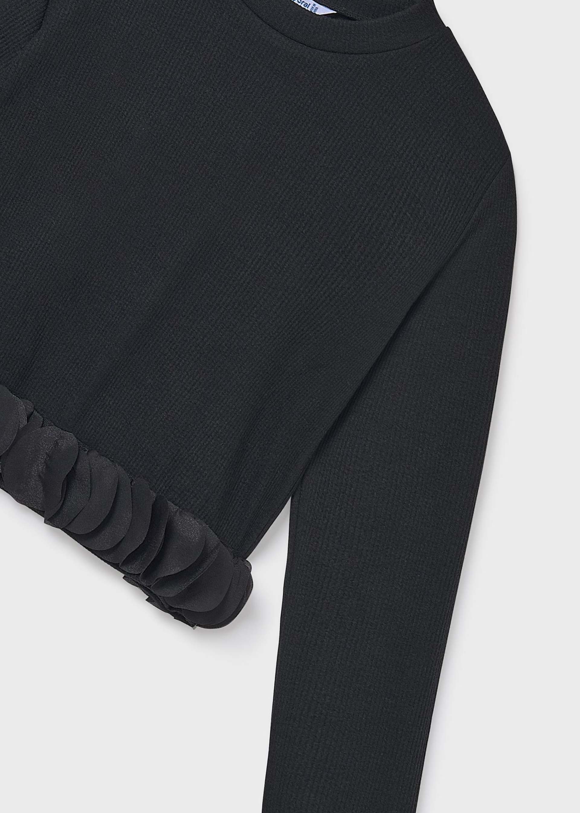 Girls ruffle hemmed T-shirt