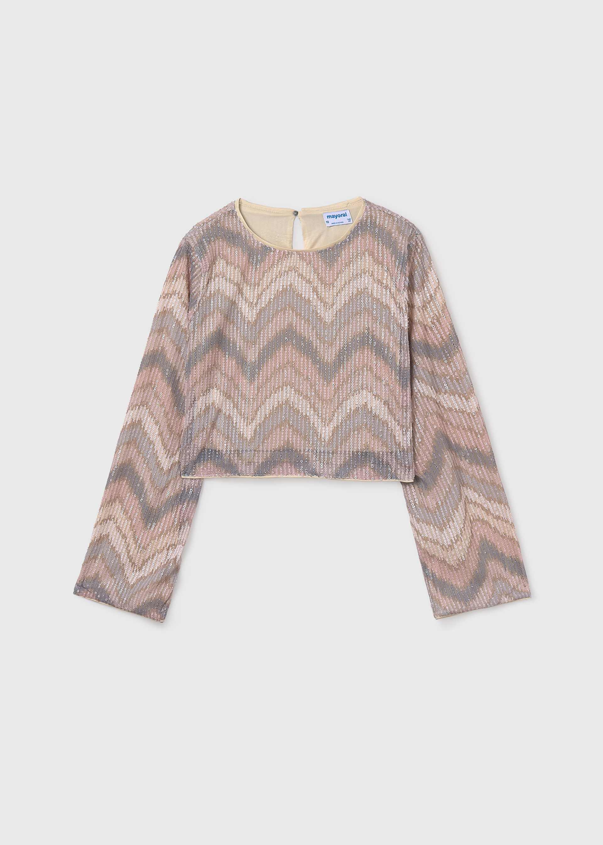 Girls sequin top