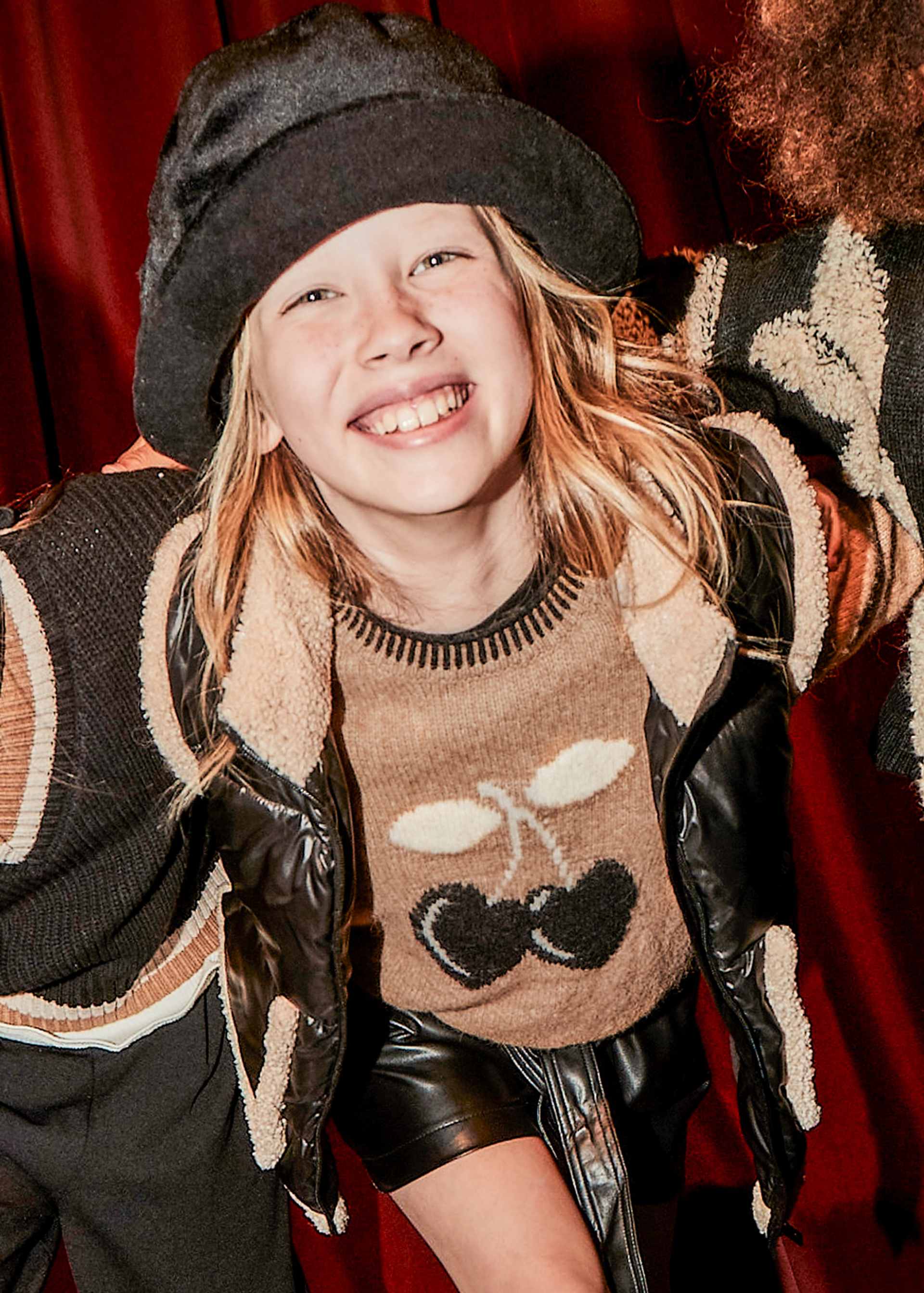 Girls jacquard jumper