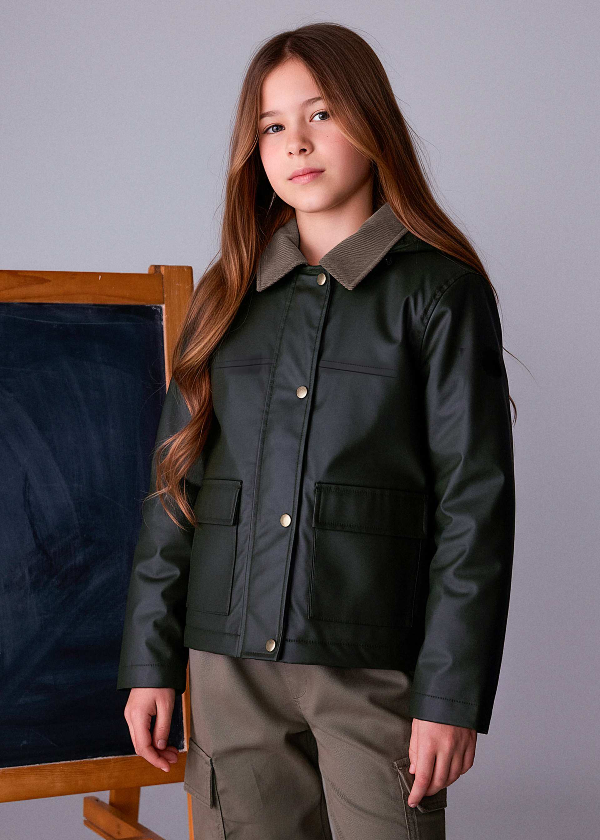 Chaqueta encerada chica