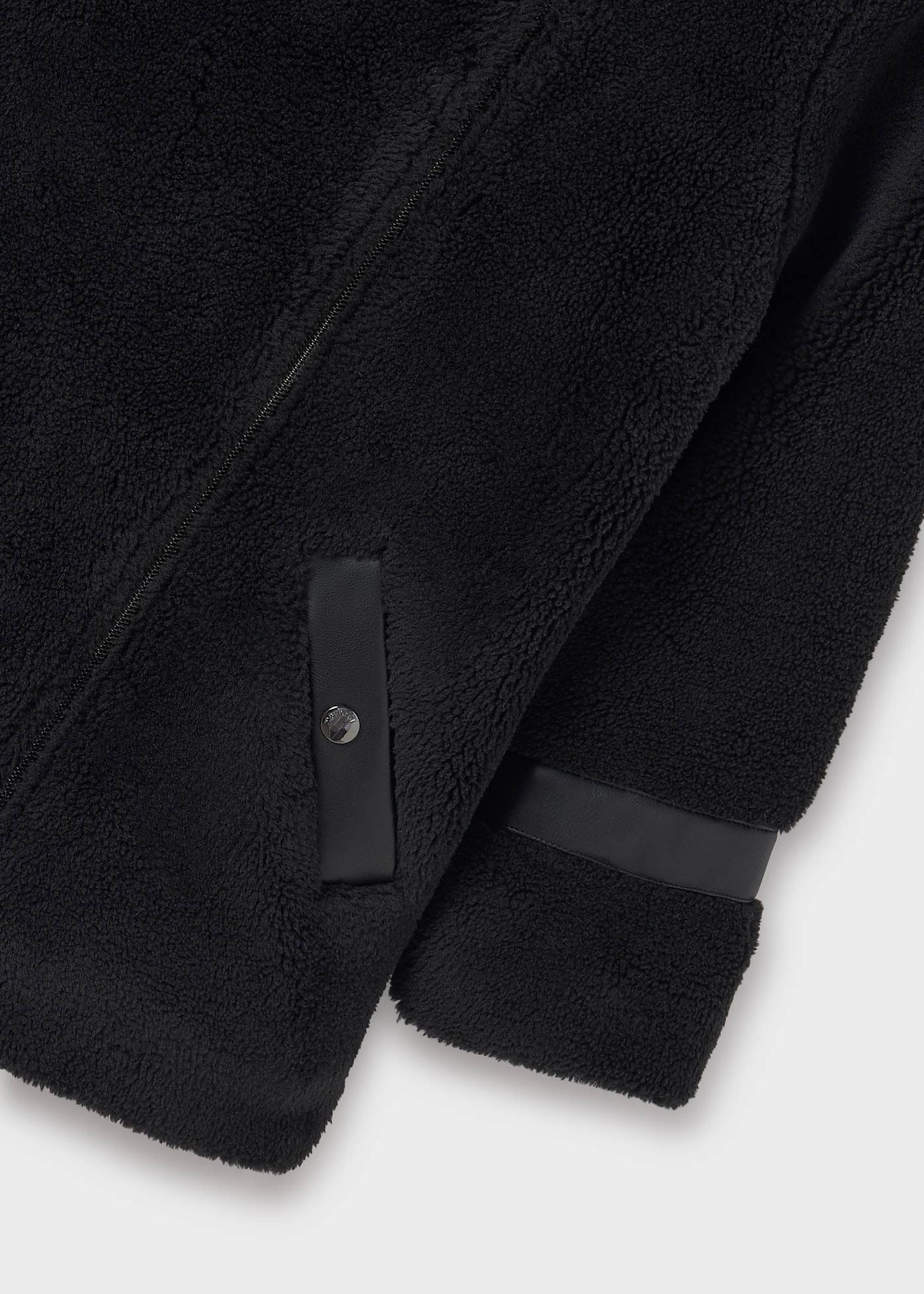 Палто от материя тип вълна за момиче