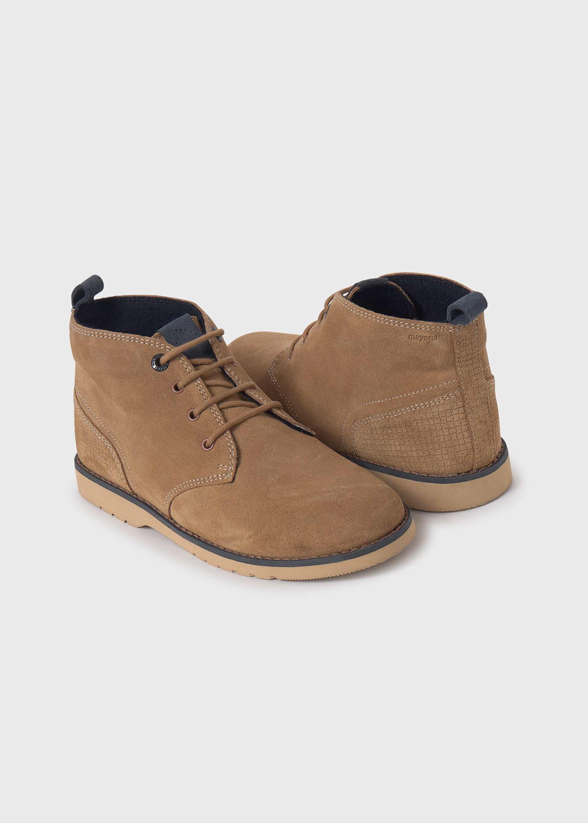 Botín serraje cordones niño