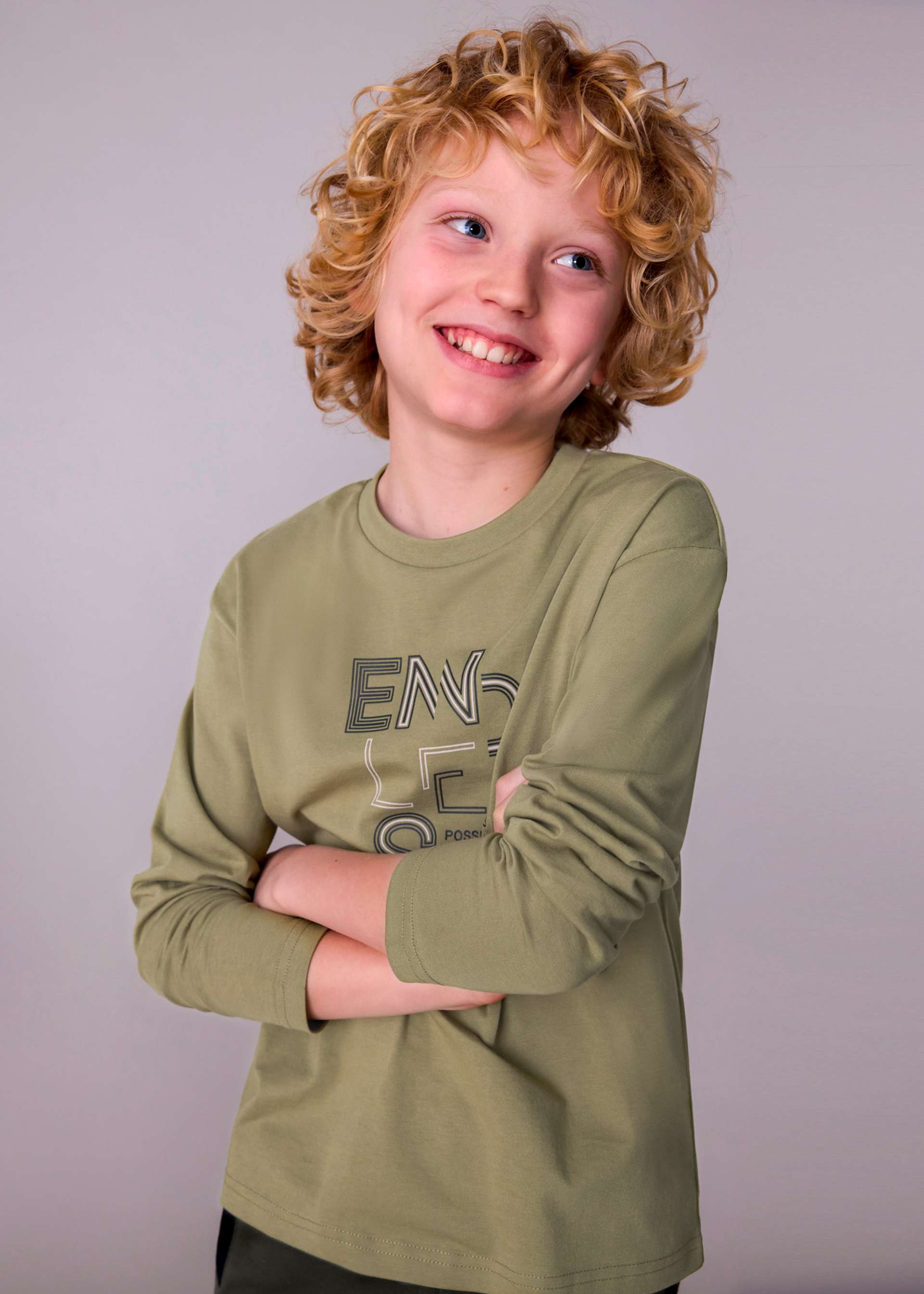 Tricou text basic baiat