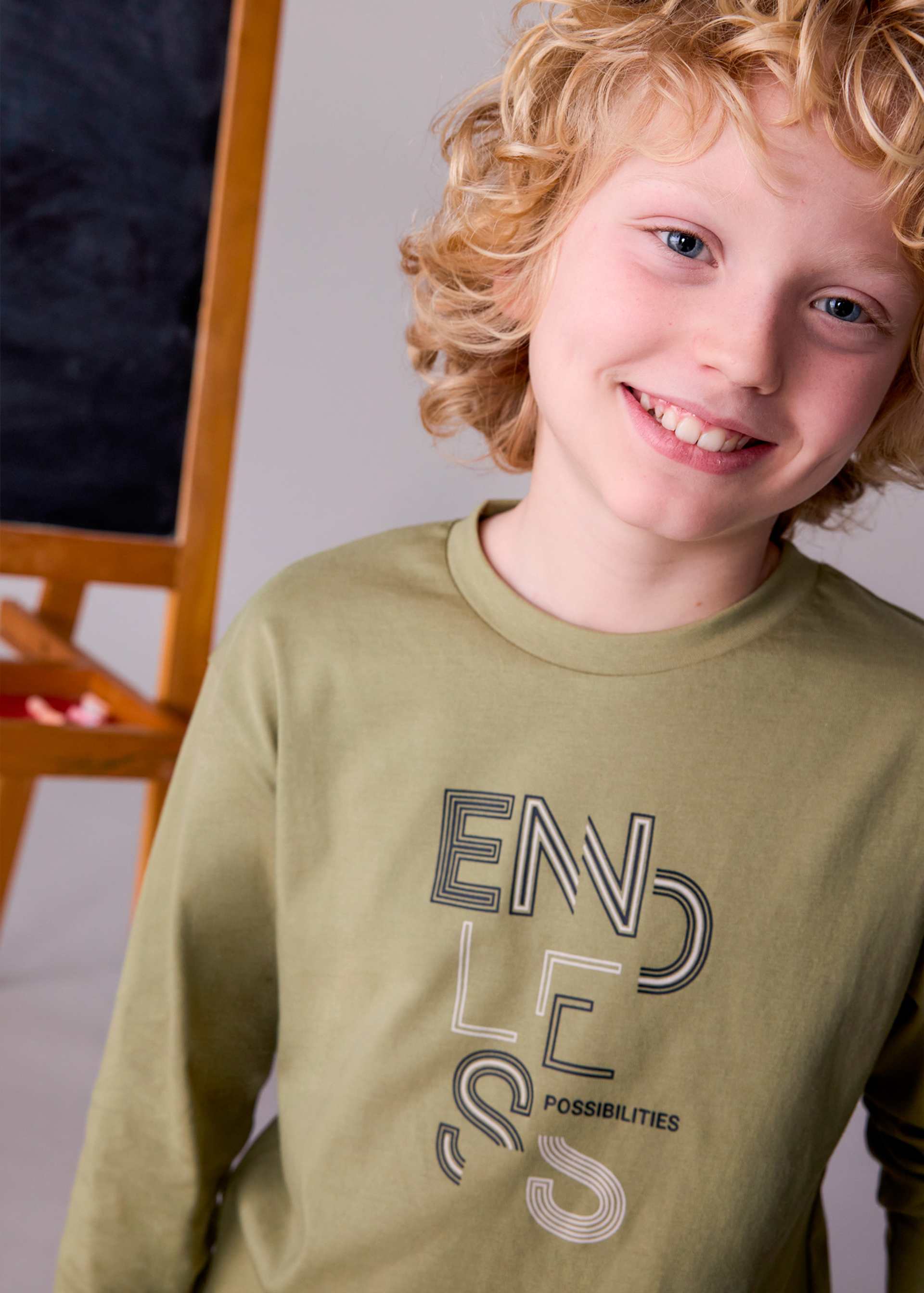 Tricou text basic baiat