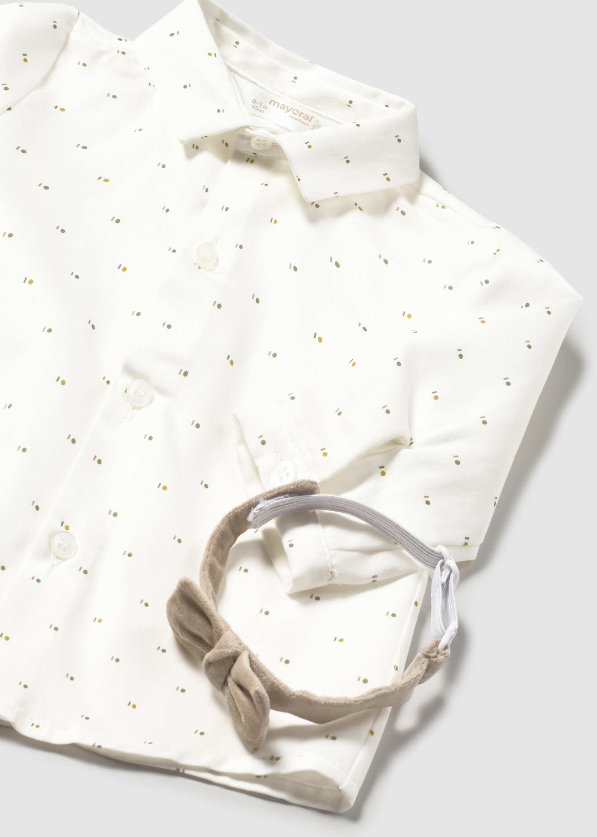 Camicia con papillon neonato