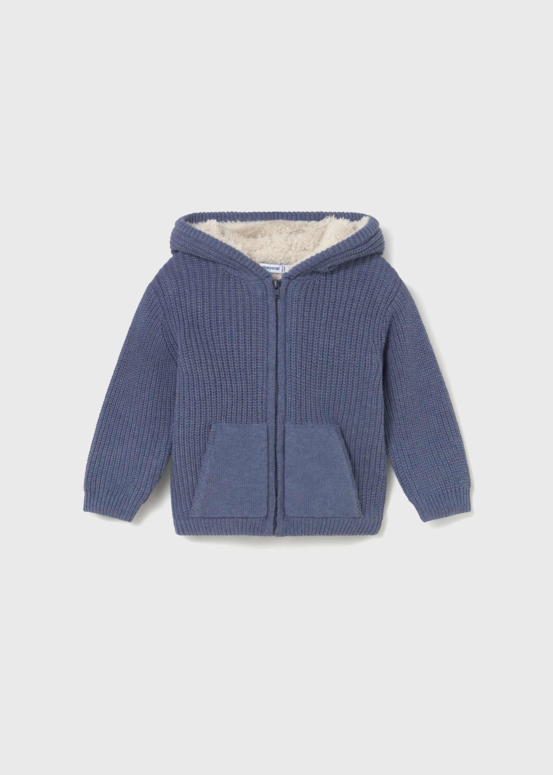 Baby knitted hoody with ears