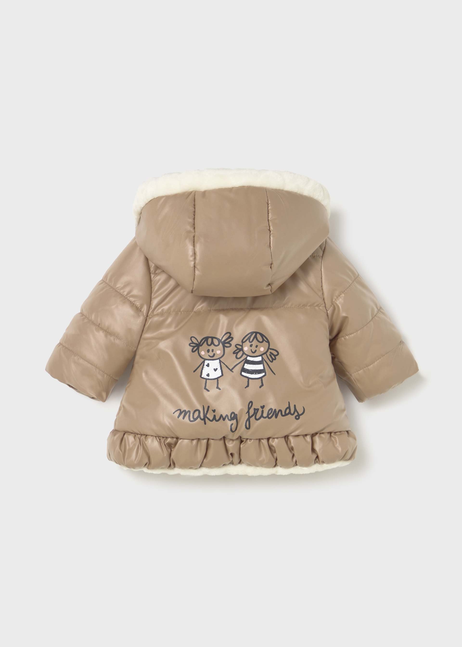 Newborn Girl Reversible Coat