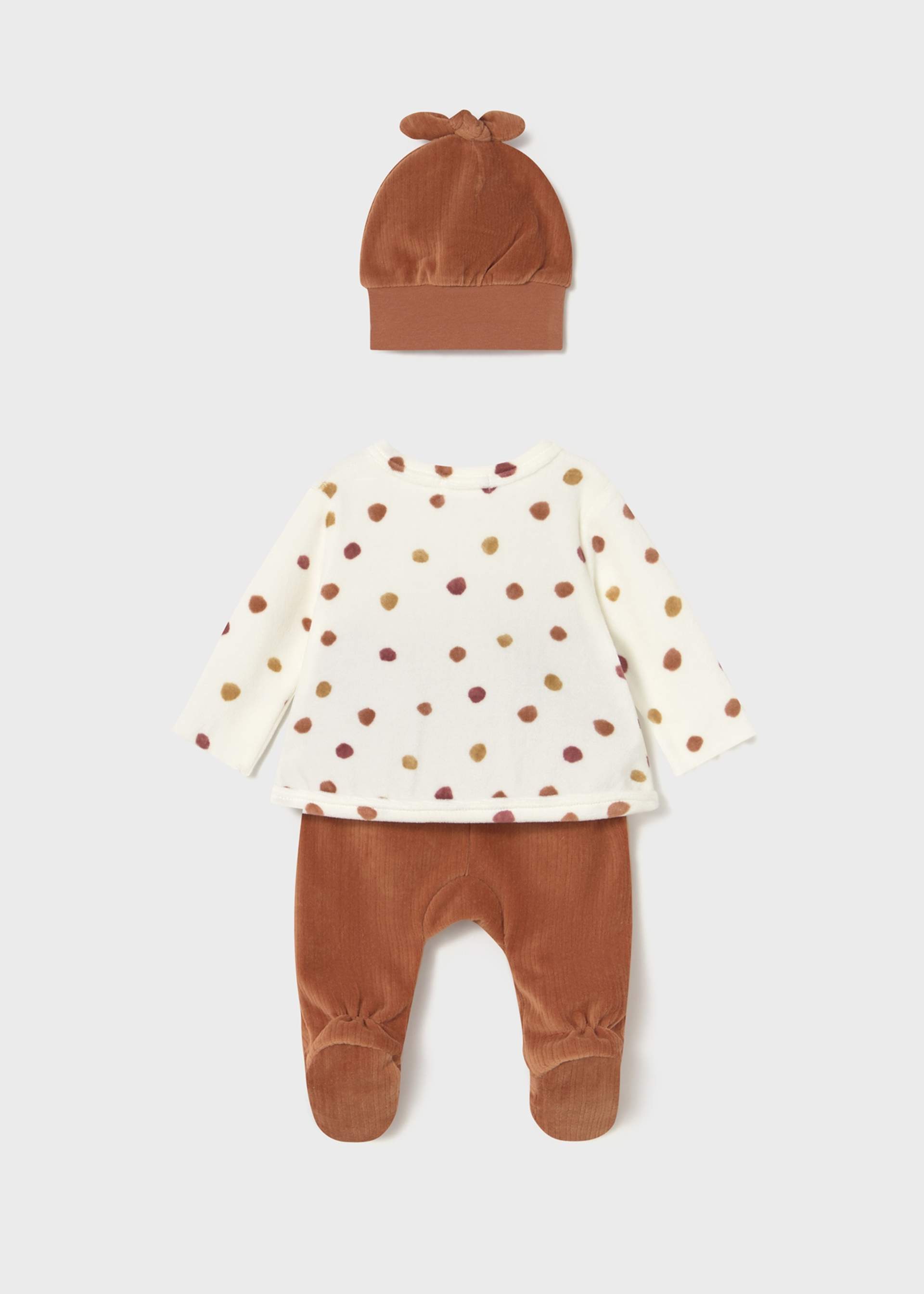 Conjunto 3 piezas pantalón recién nacida