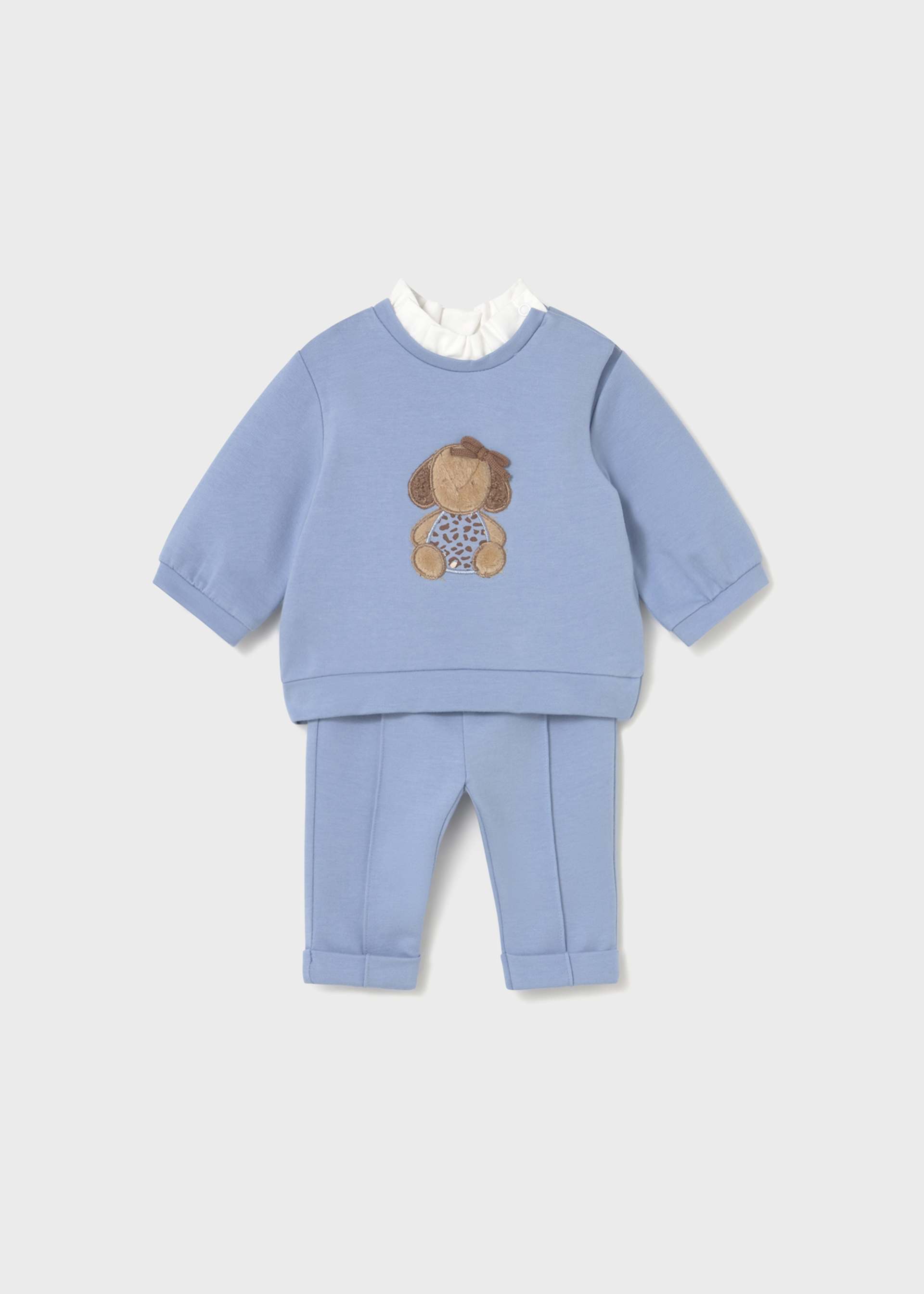 Conjunto calças e sweat recém nascida Conjunto calças e sweat recém nascida