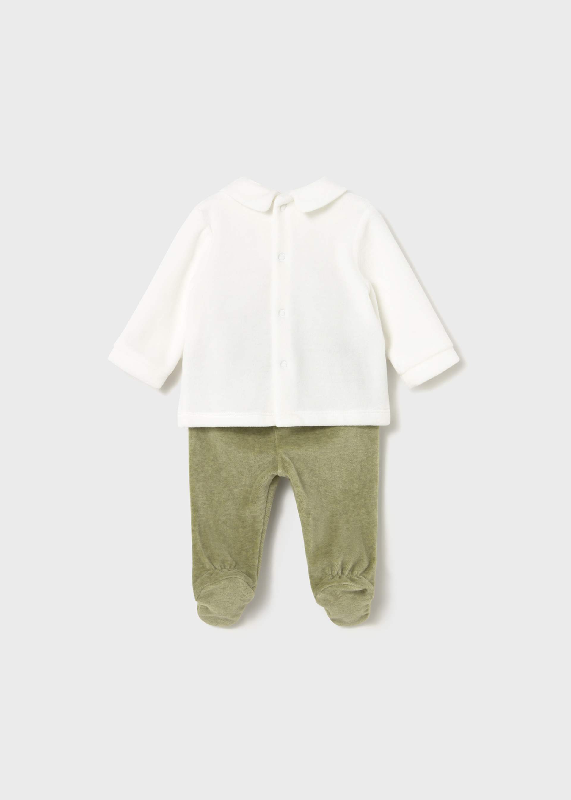 Newborn jumper and footed trouser set